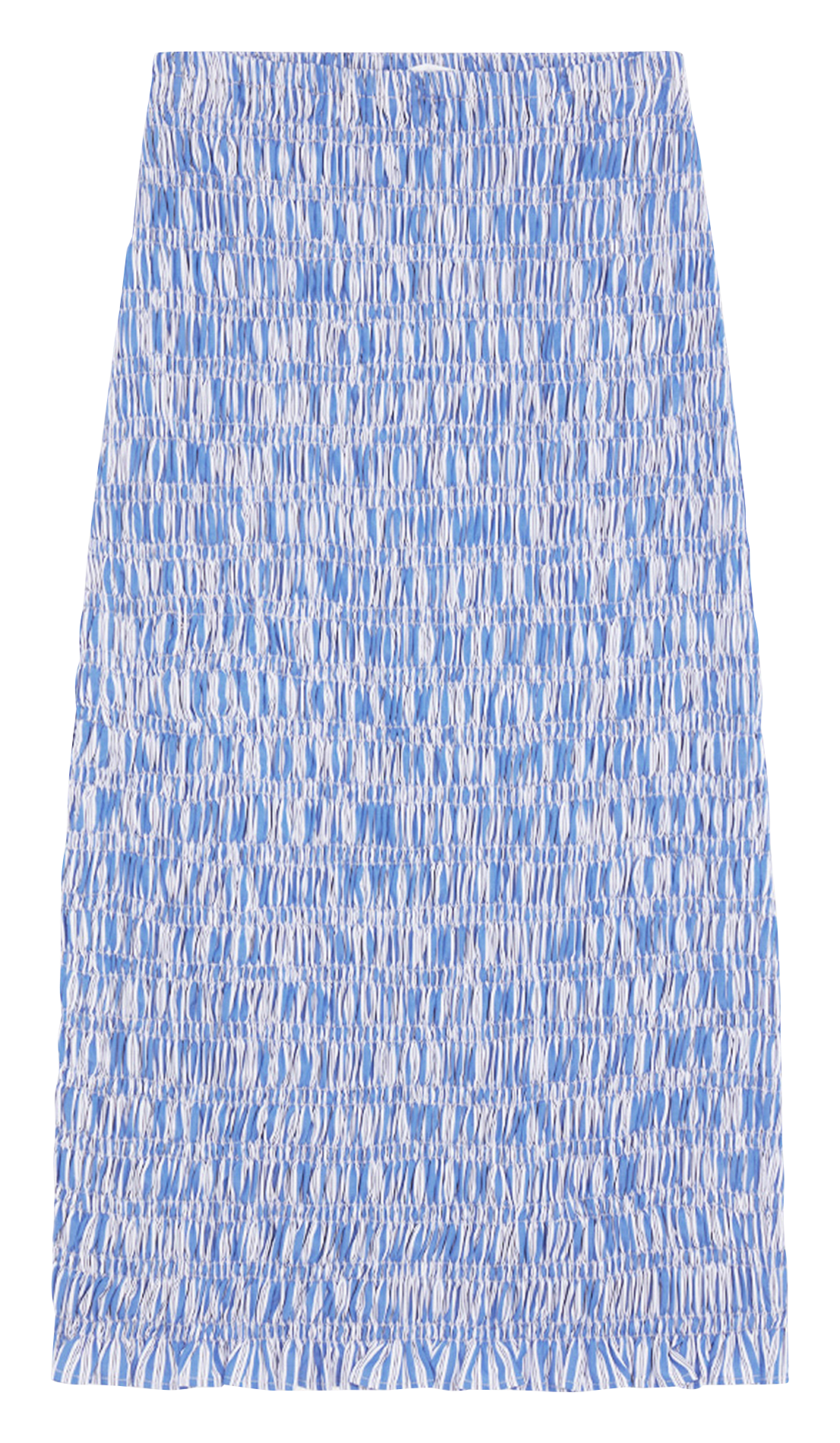 Rok met smokwerk in midi-lengte ROSEANNA Blauw