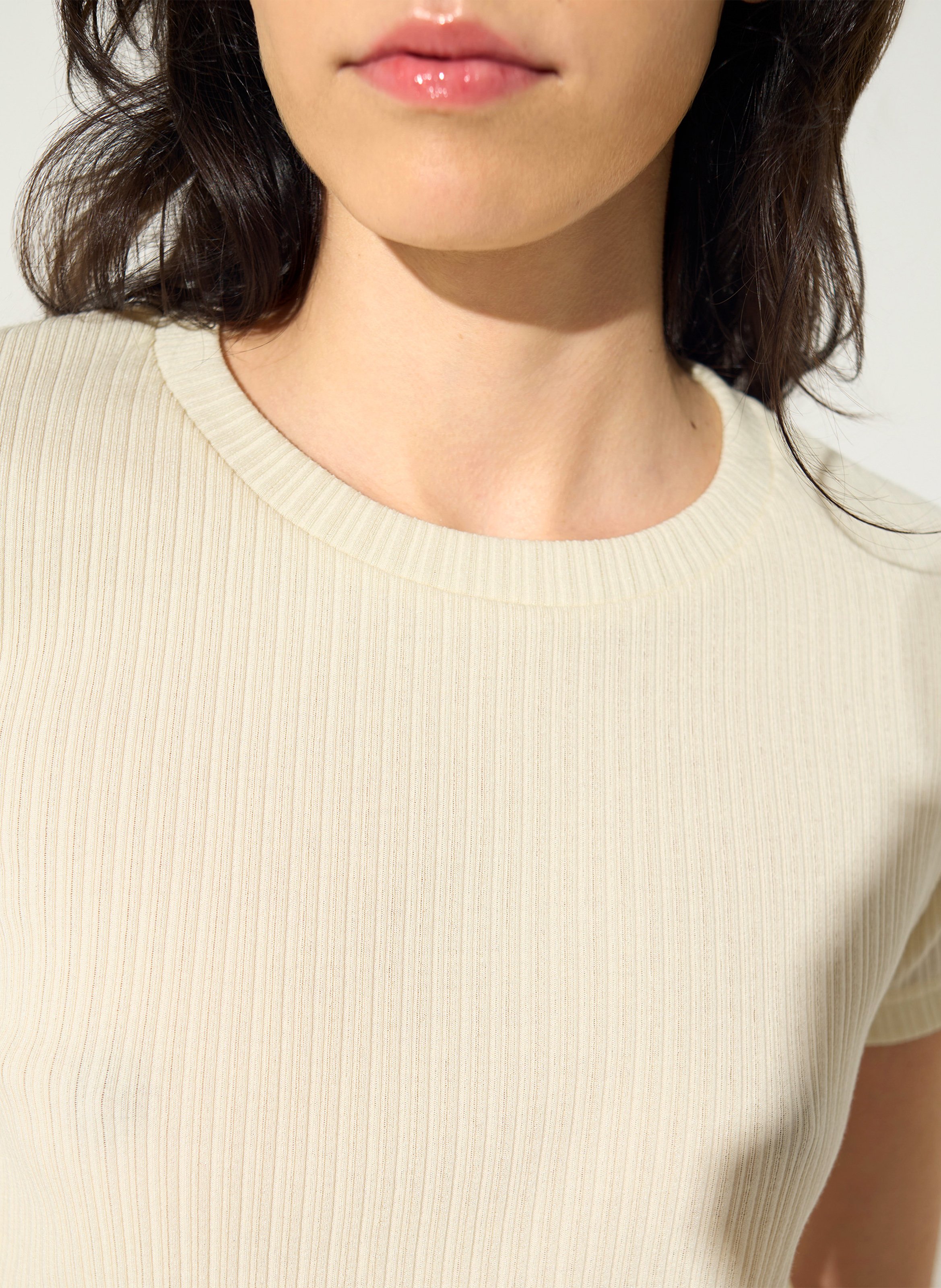 Tee-shirt en coton mélangé COTELAC ACOTE Blanc