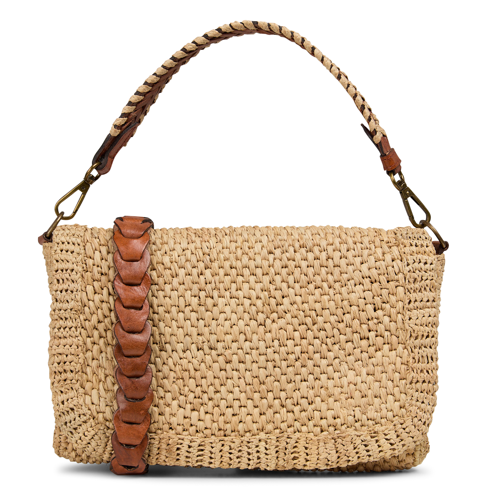 Sac bandoulière en raphia IBELIV Beige