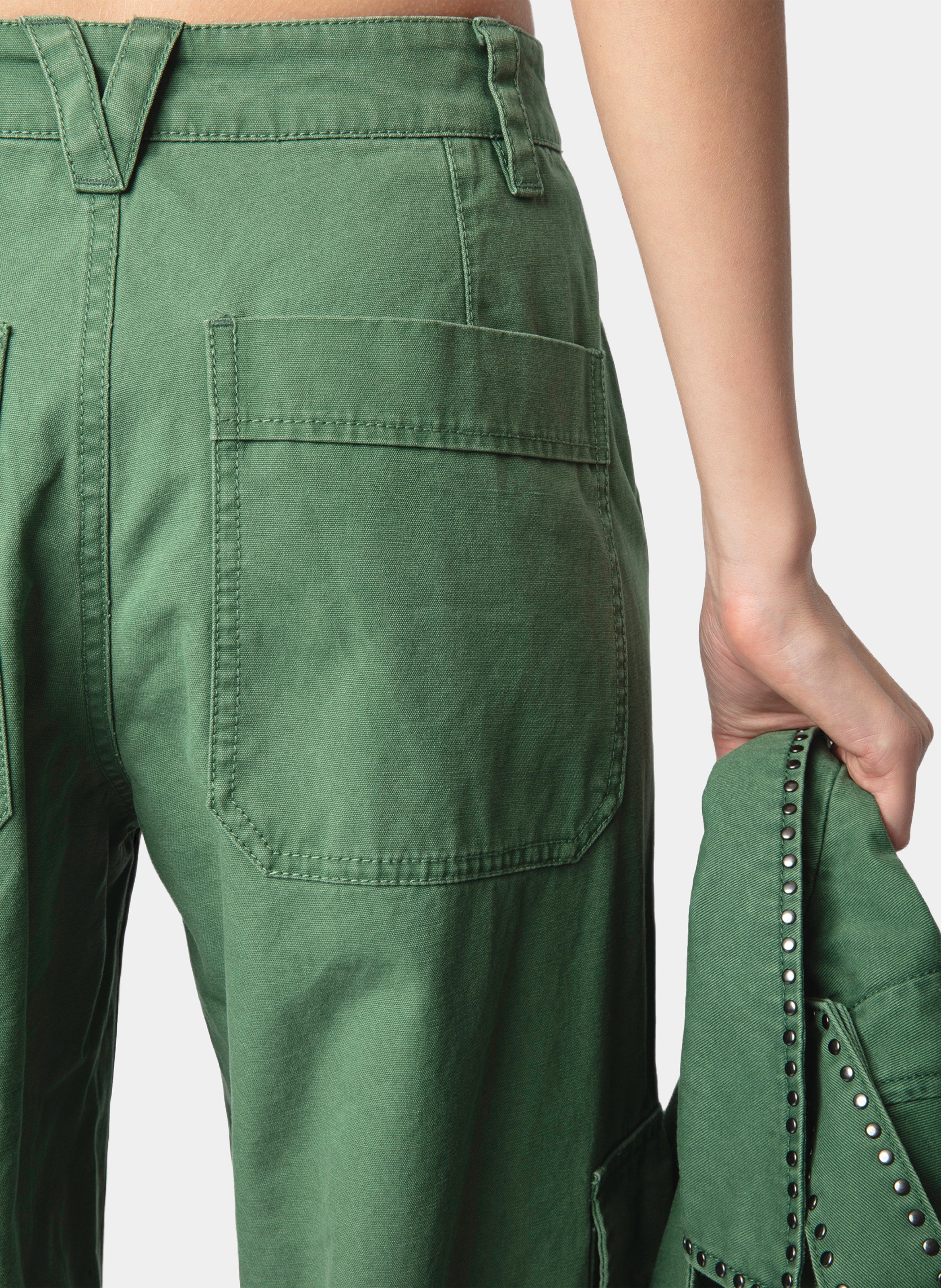 Pantalon cargo en coton  ZADIG&VOLTAIRE Vert