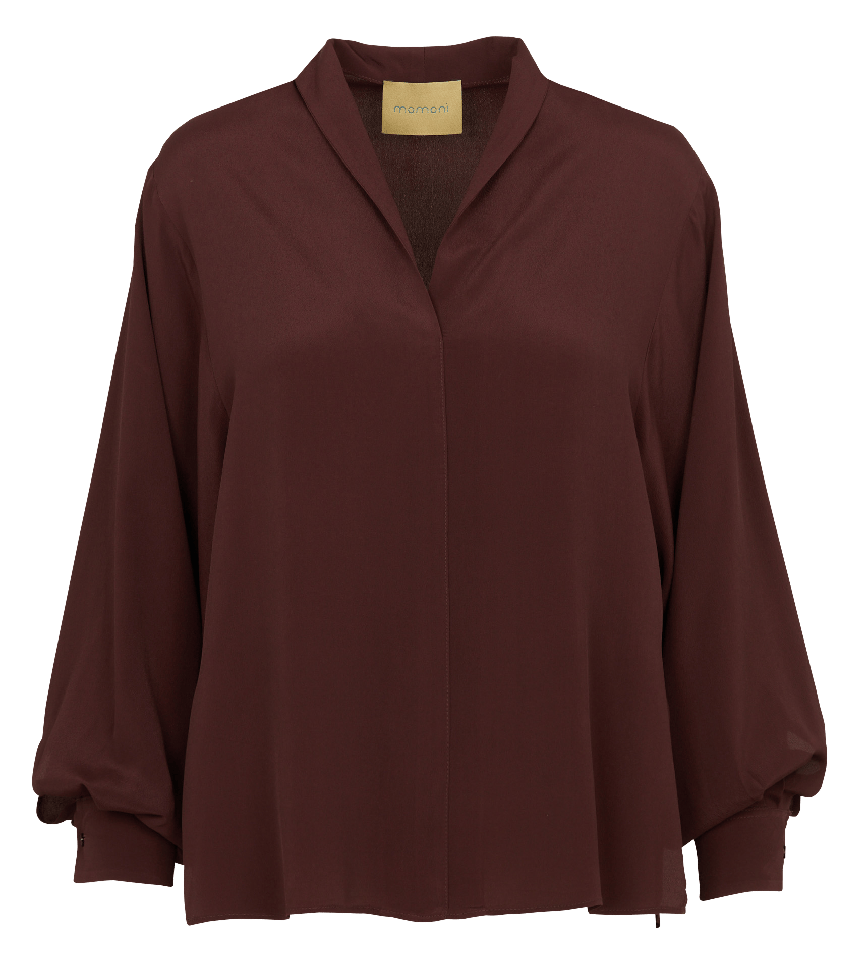 Top holgado con cuello de pico MOMONI Marron