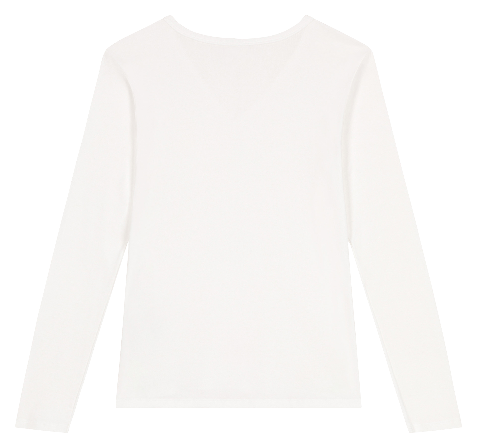 Tee-shirt col rond en coton PETIT BATEAU Blanc