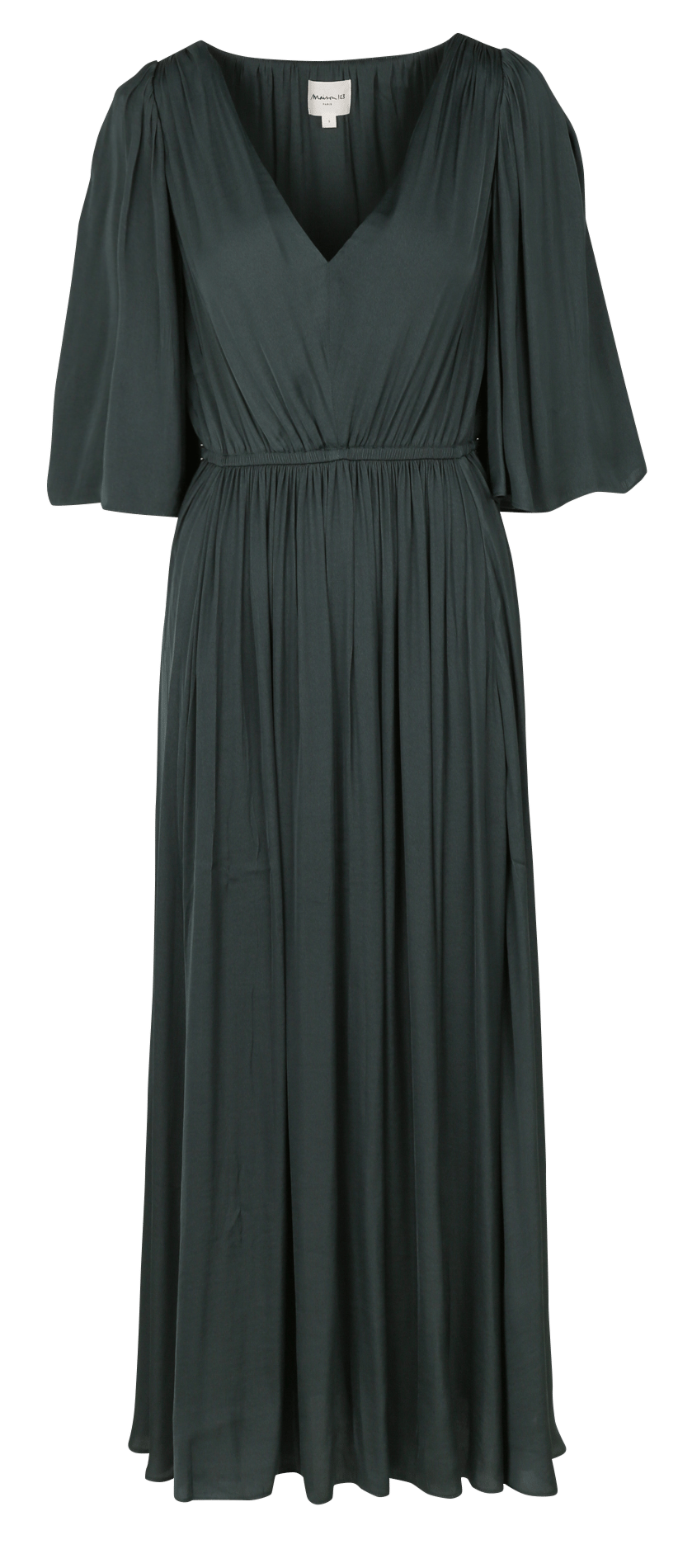 Long plain V-neck dress MAISON 123