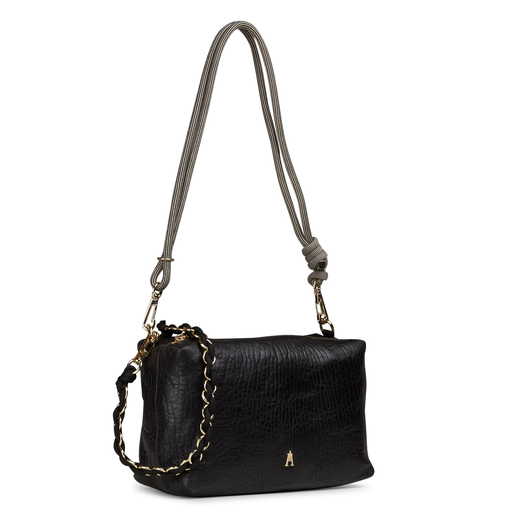 Leather messenger bag CRAIE STUDIO Black