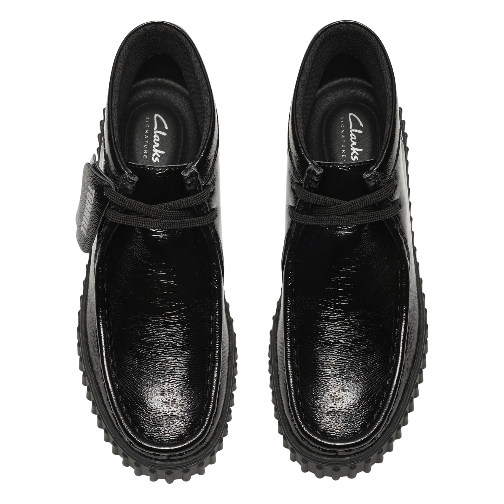 Patent leather mid-calf boots CLARKS Black