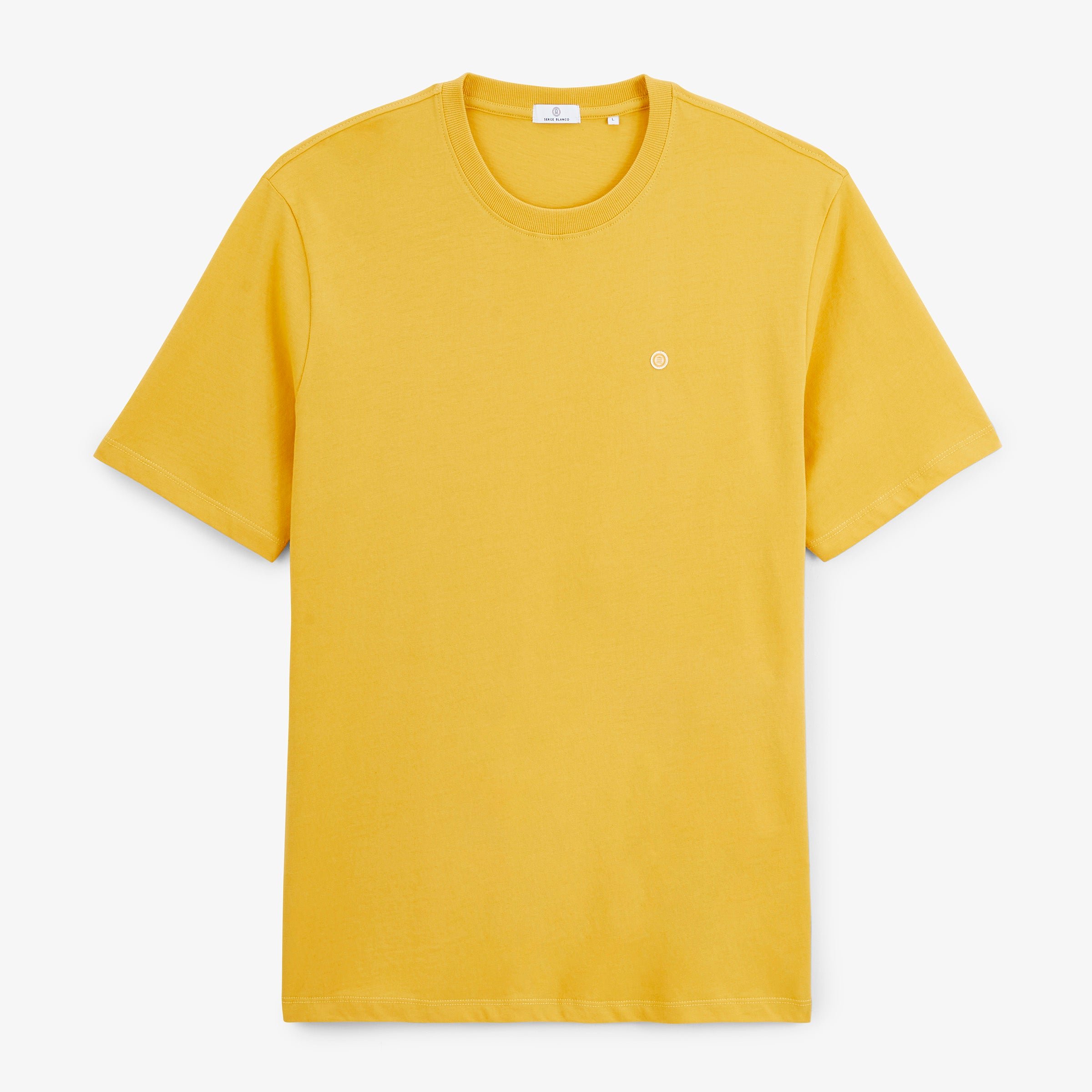 Short-sleeve T-shirt Theo in mustard yellow SERGE BLANCO Yellow