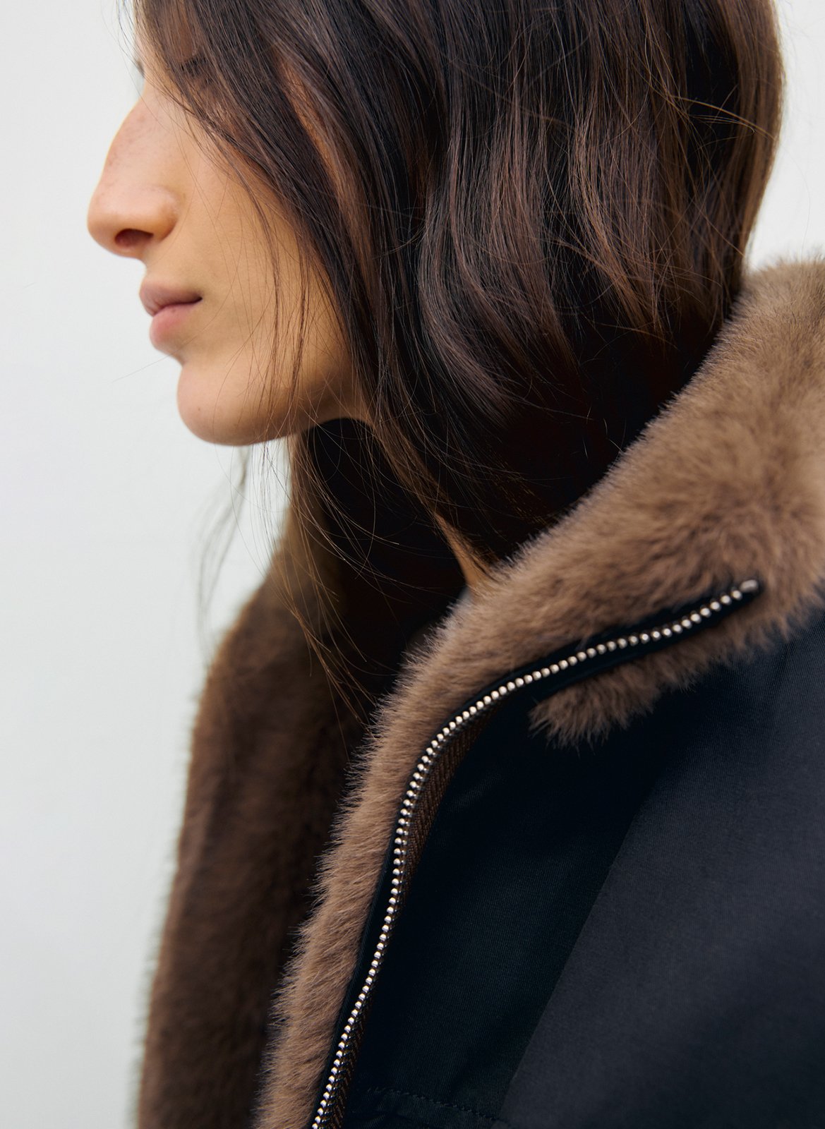 Manteau réversible effet fourrure GERARD DAREL Bruin