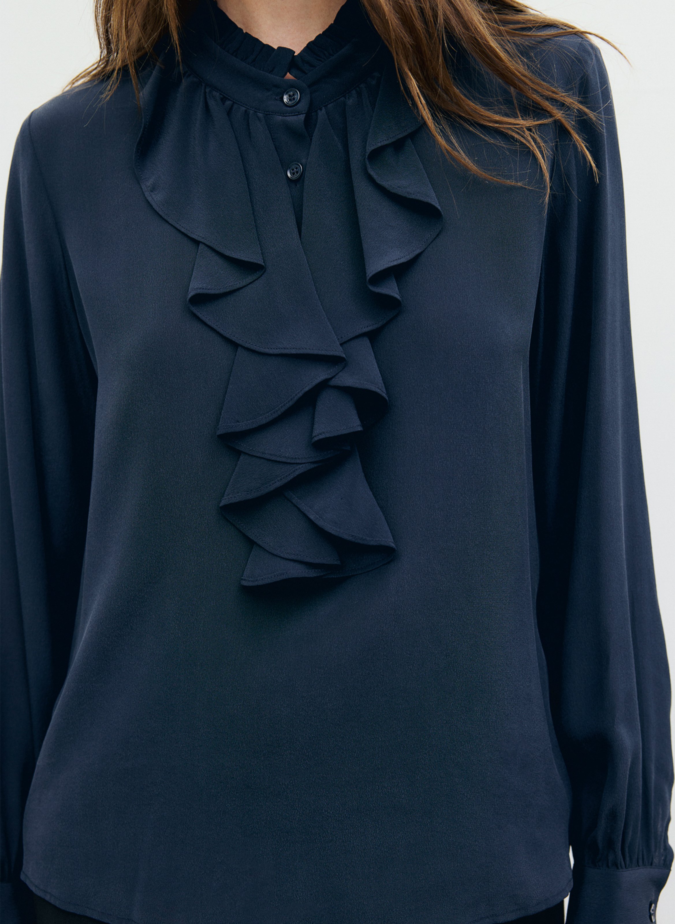 Geblümte Bluse mit Rundhalskragen GERARD DAREL Blau