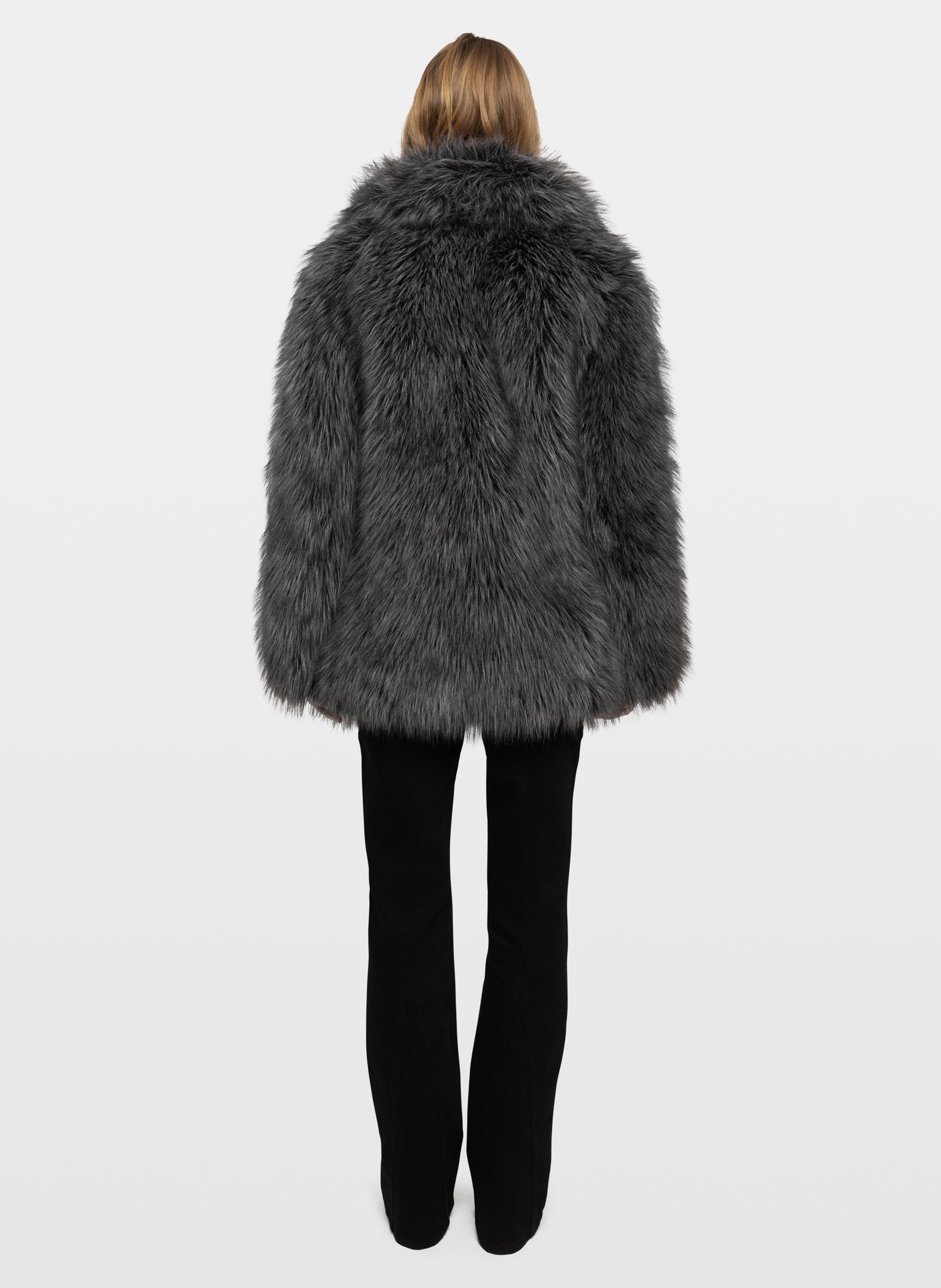 Ruimvallende jas met bonteffect ZADIG&VOLTAIRE Grijs