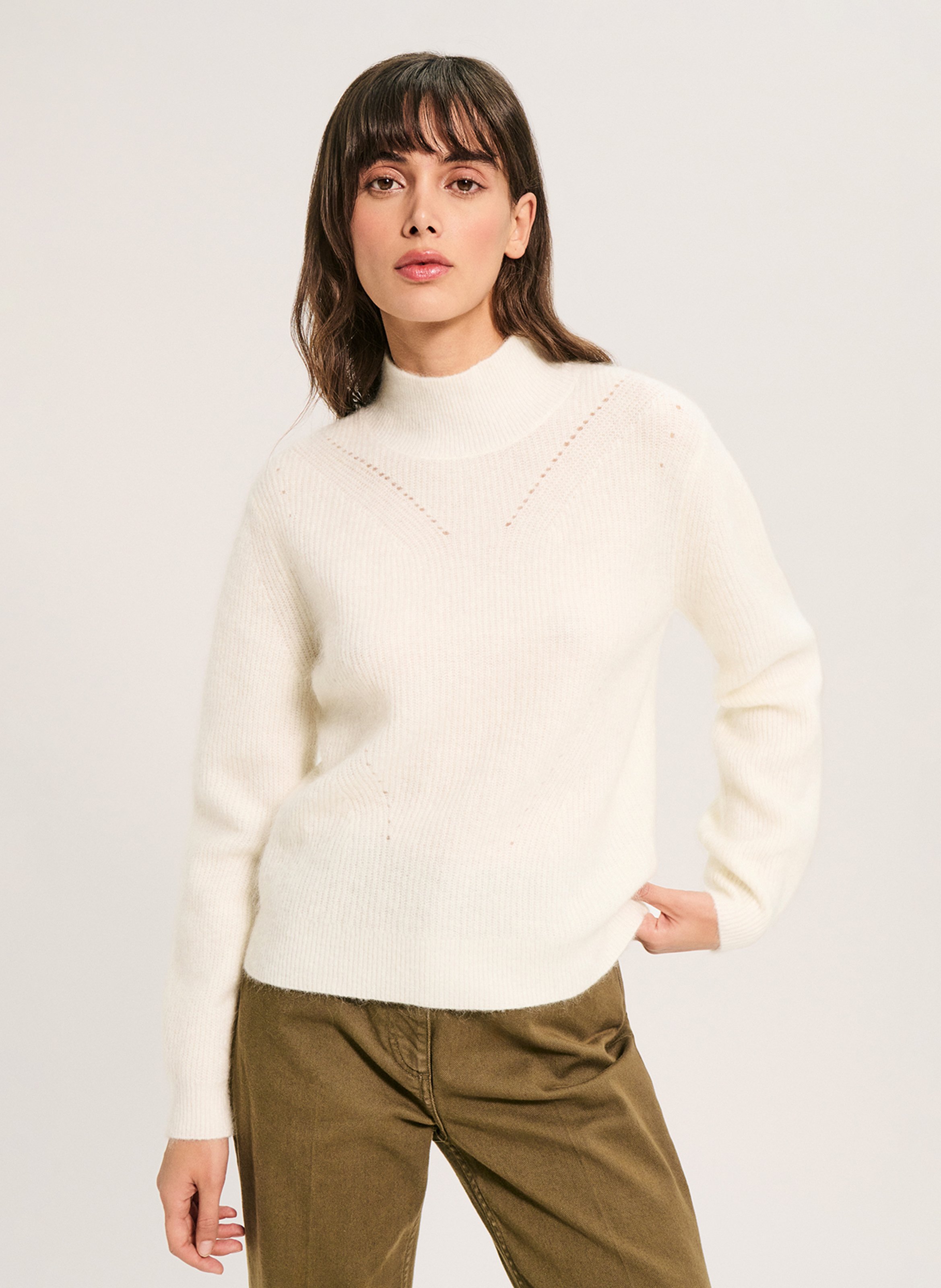Straight wool blend sweater PABLO Beige