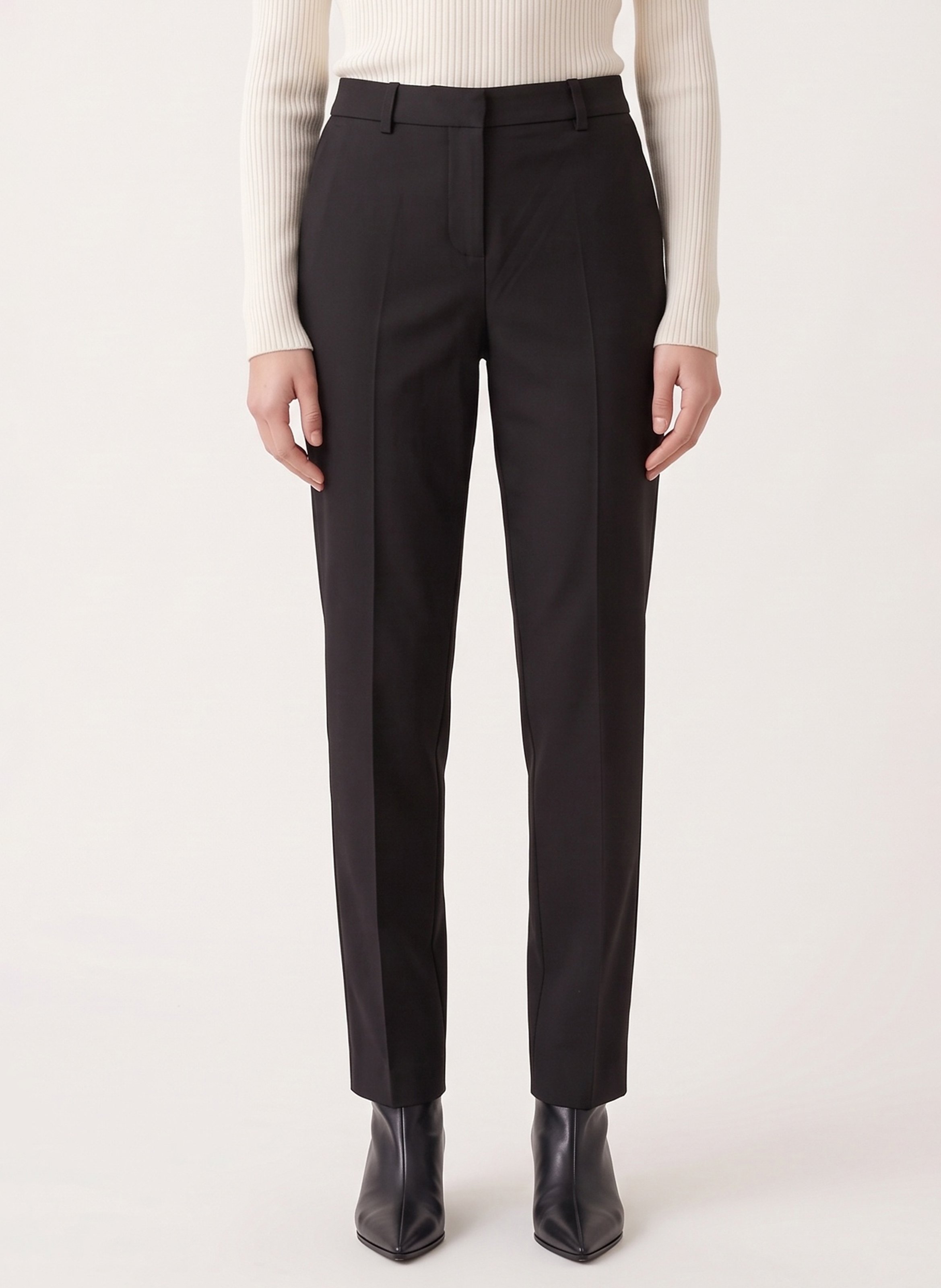 Plain straight trousers KOOKAI Black