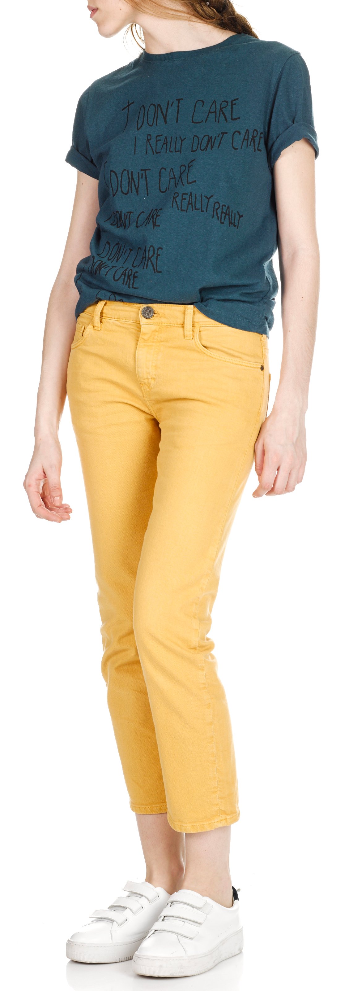 Jean cropped droit SWILDENS Jaune