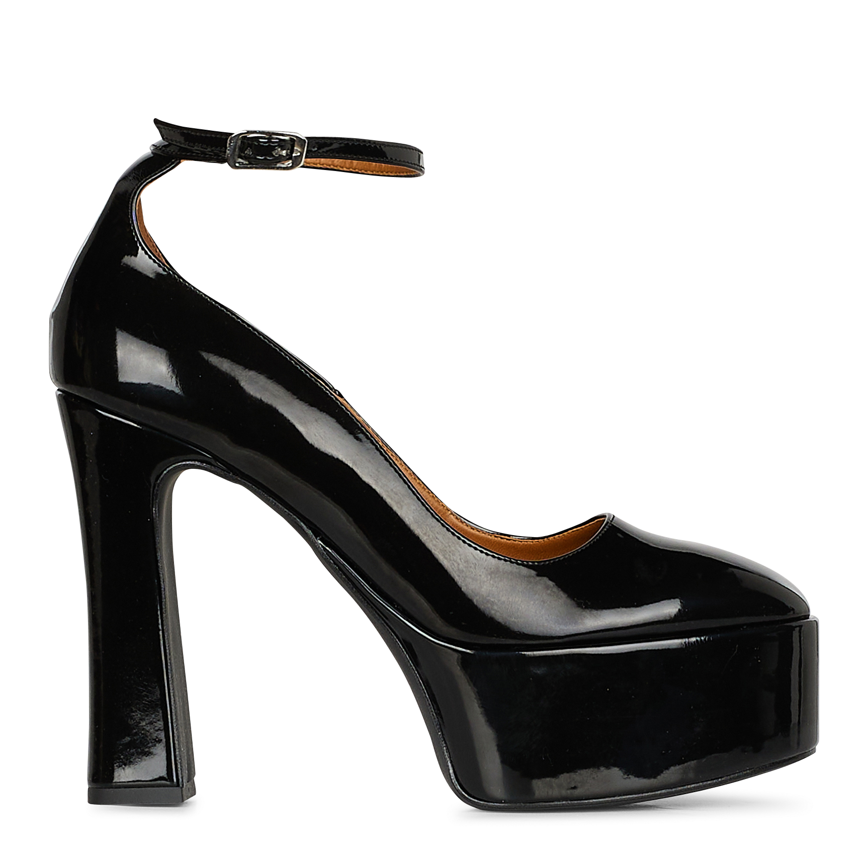 Gelakte Mary-janes Met Een Hakje Noir Jonak - Dames | Place des Tendances