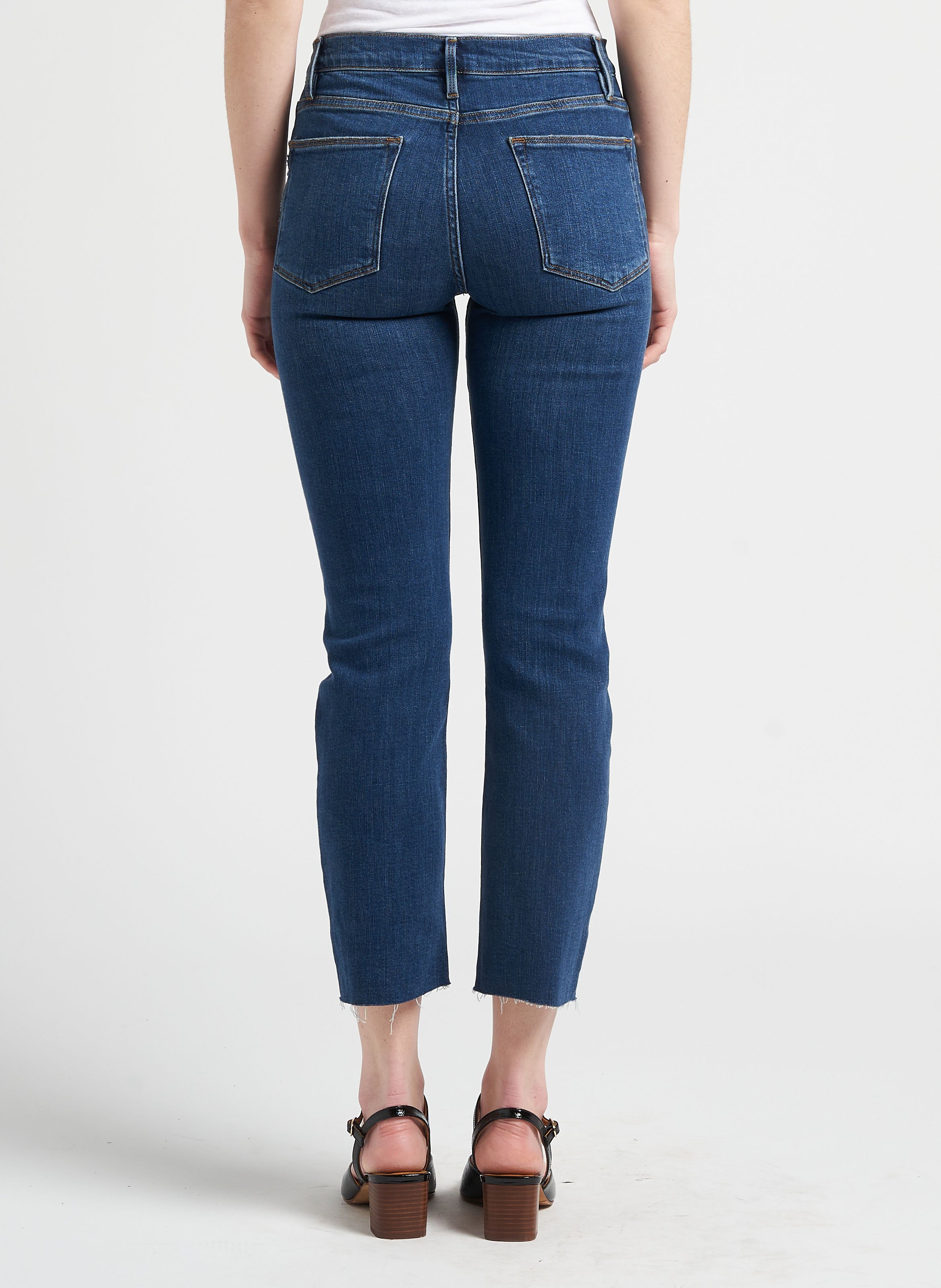 Rechte jeans | katoenblend FRAME Jeans verschoten