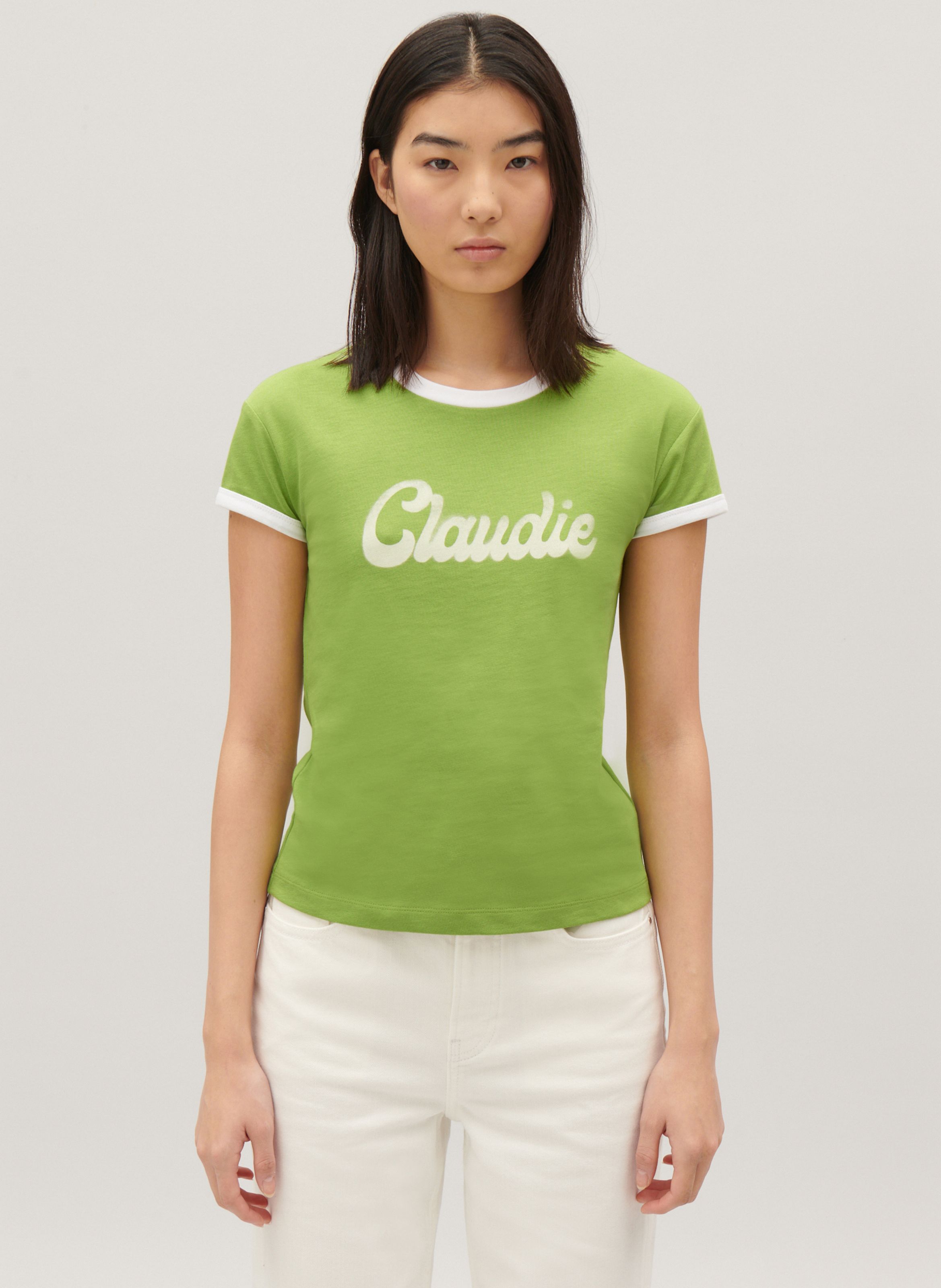 Vert Straight cotton round neck T shirt