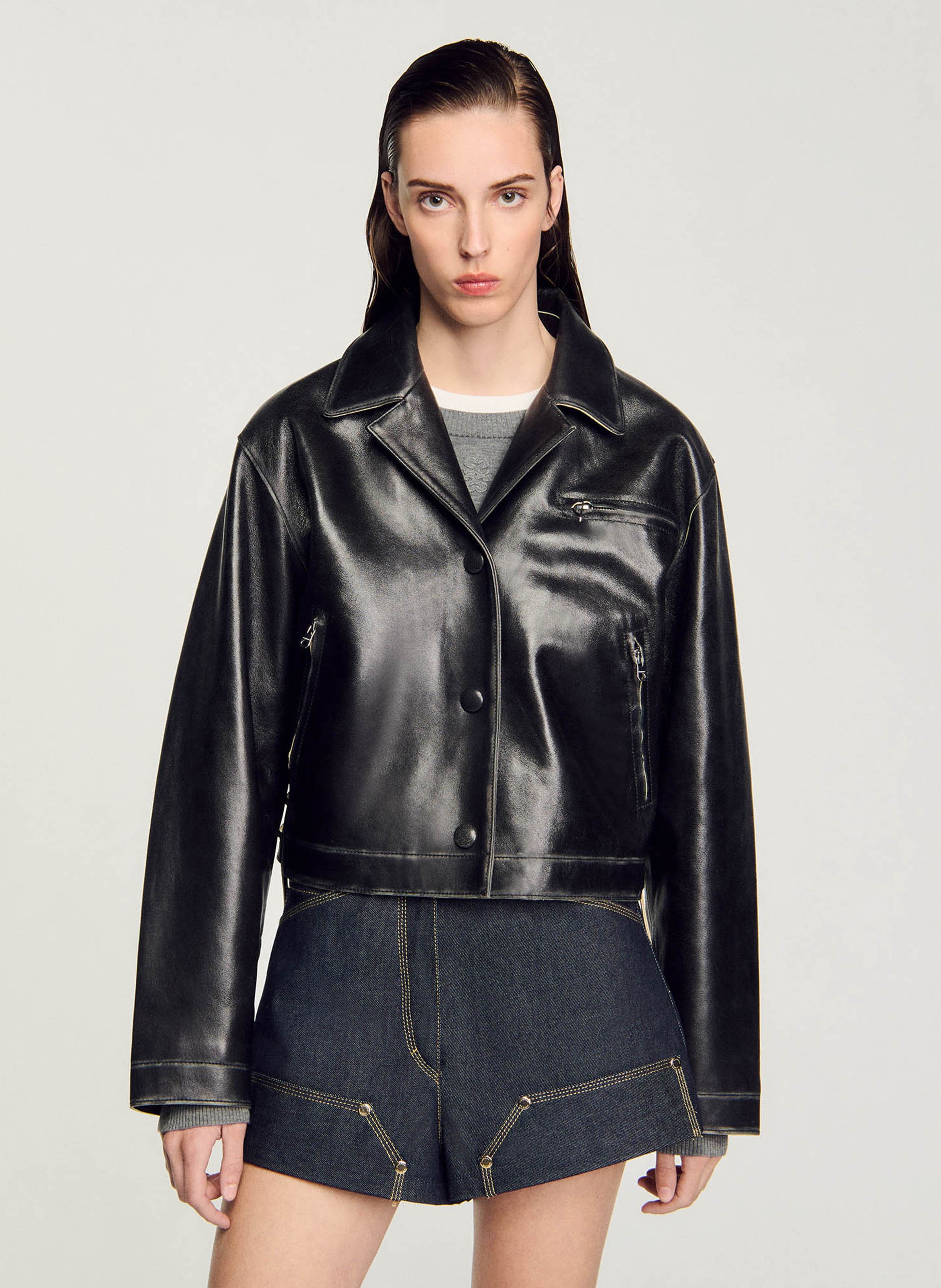 Blouson sandro femme sale