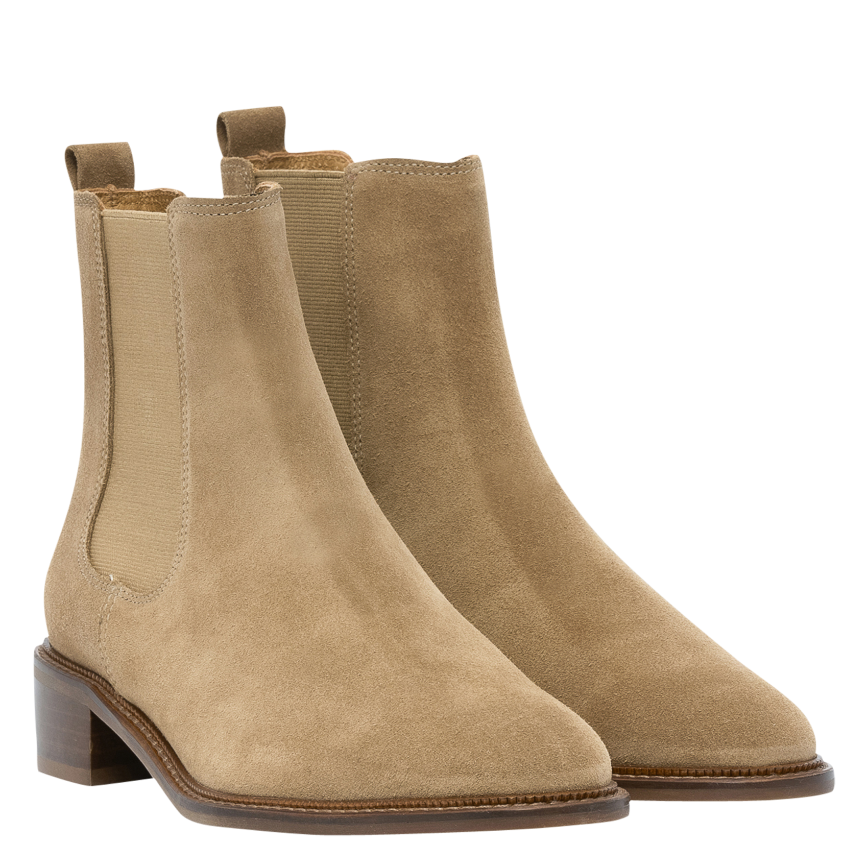 Soft leather boots BOCAGE Beige