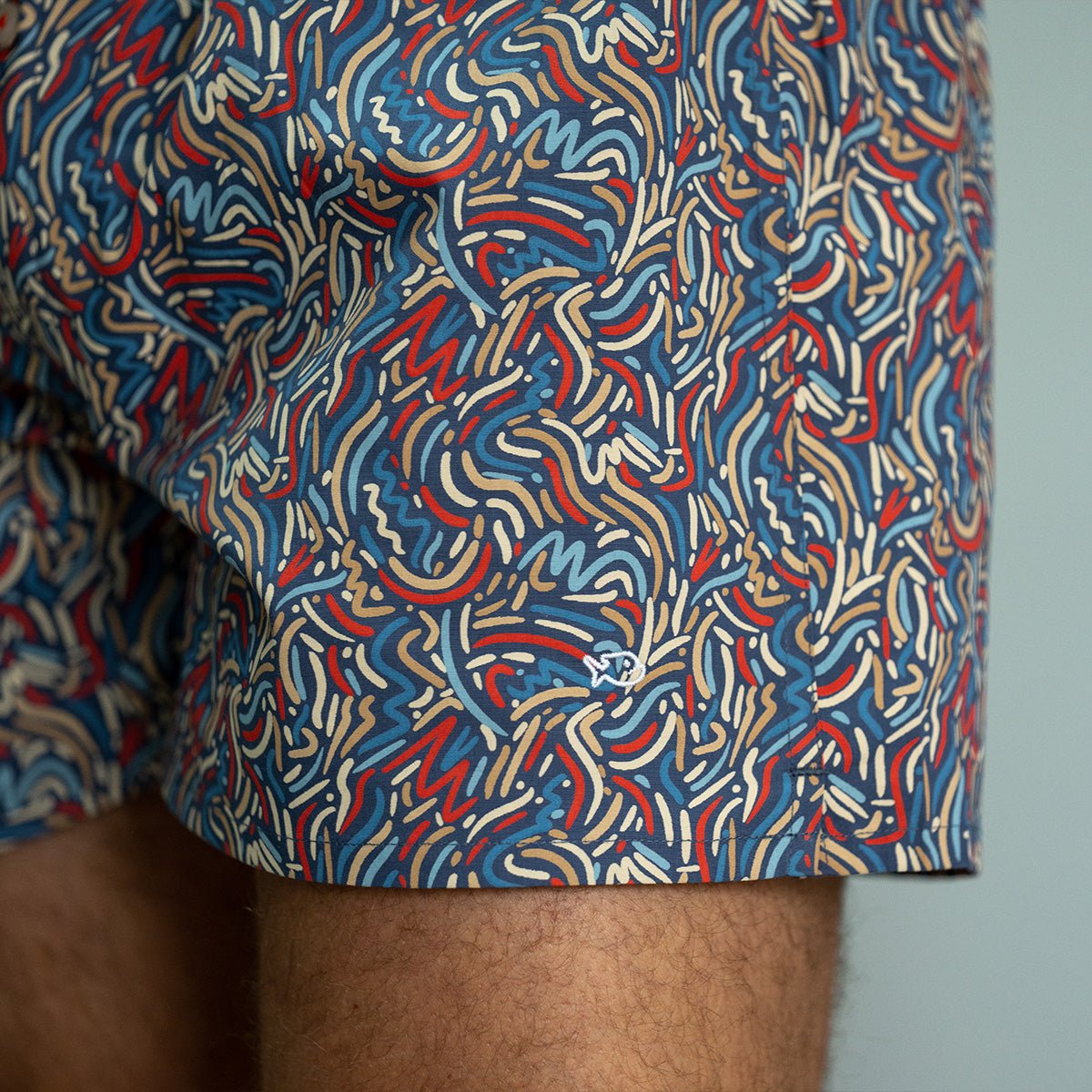 Organic cotton boxer shorts BILLYBELT Blue