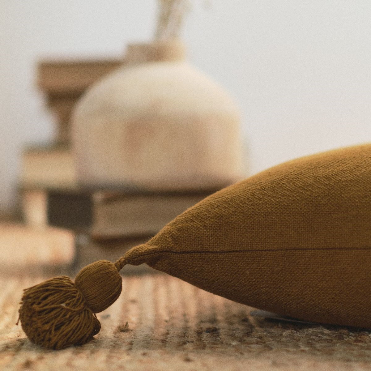 Removable cotton cushion TODAY LINGE DE MAISON Brown