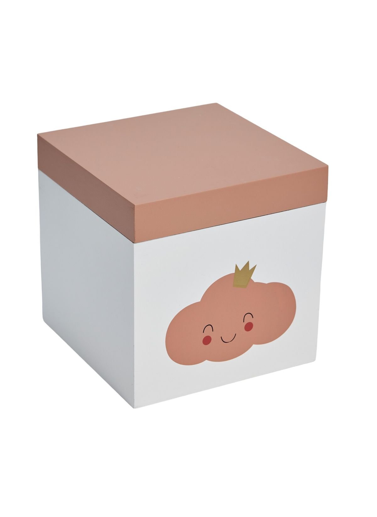 Wooden storage box FACTORY White