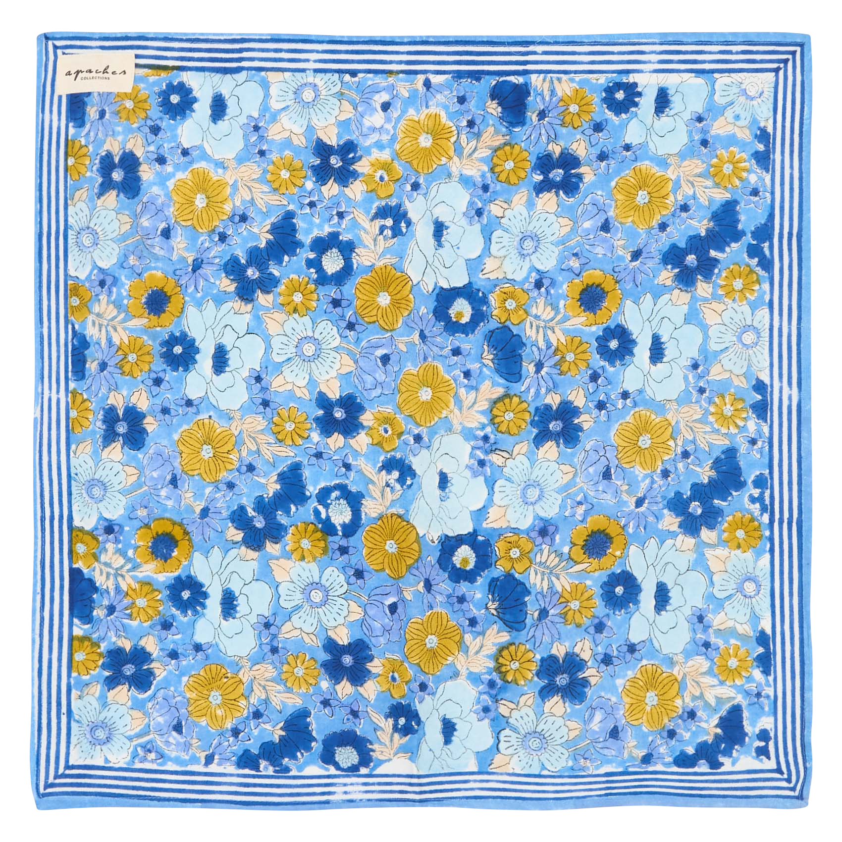 Cotton floaty scarf APACHES COLLECTIONS Blue