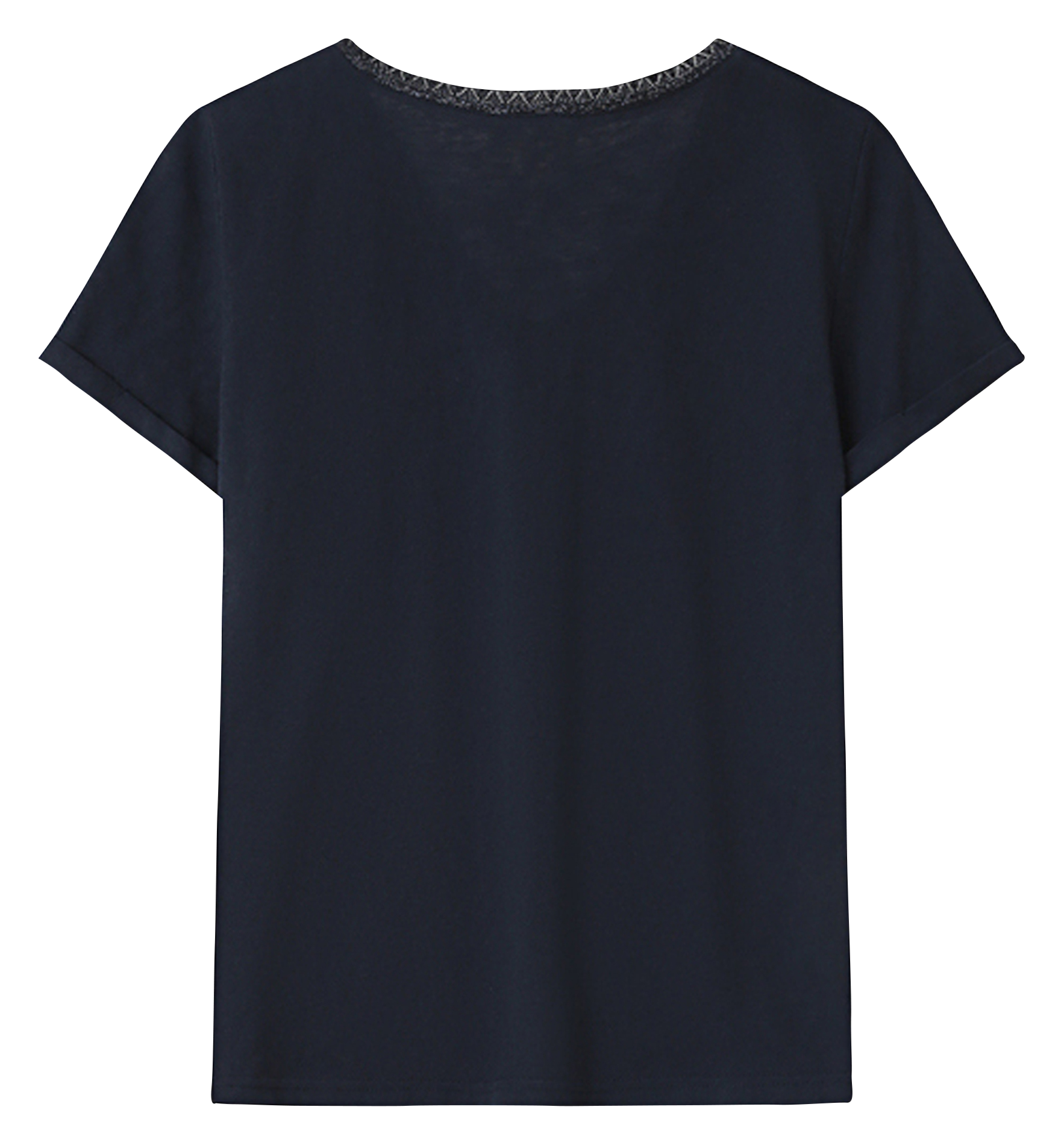 Katoenen T-shirt met V-hals GRACE ET MILA Blauw