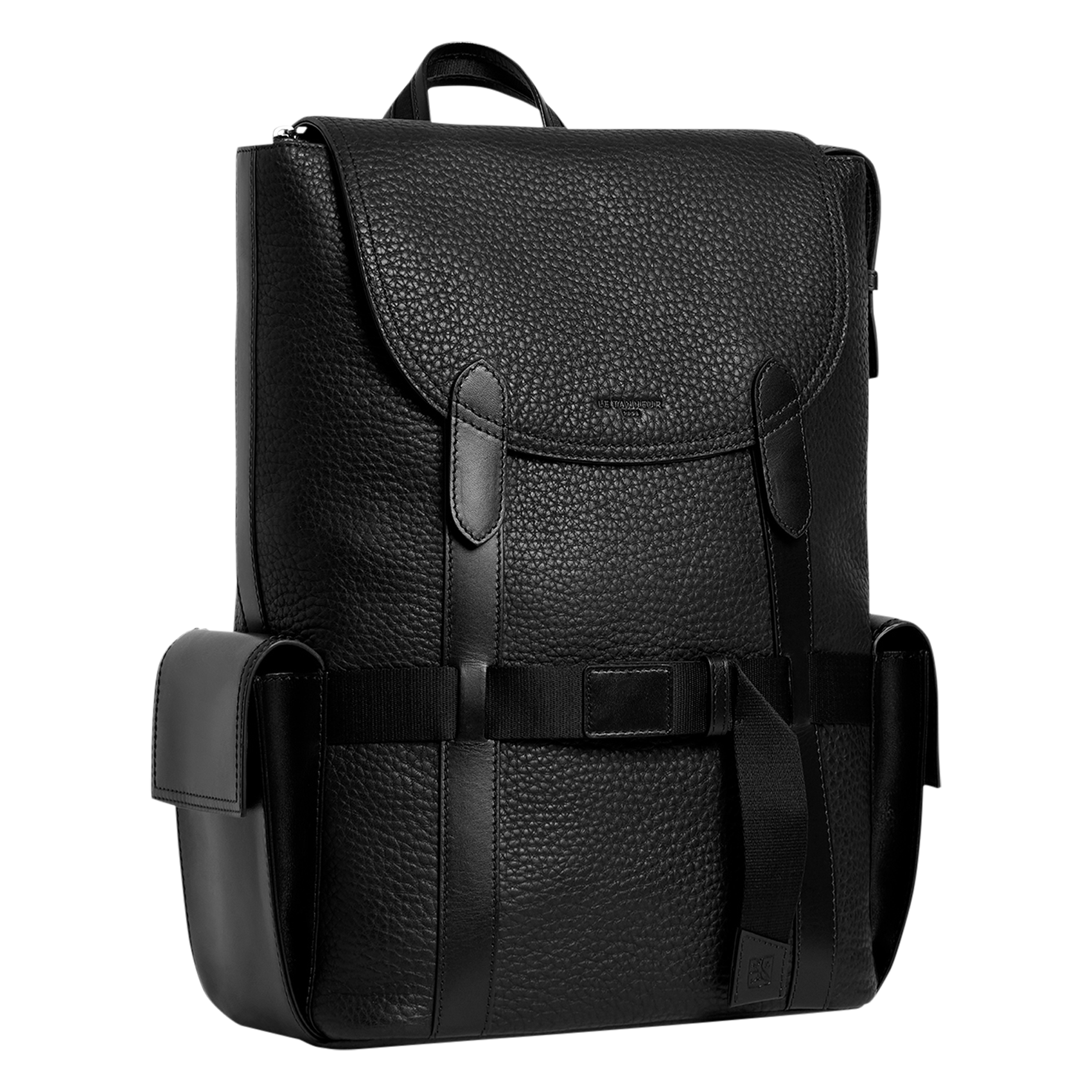Leather backpack LE TANNEUR Black