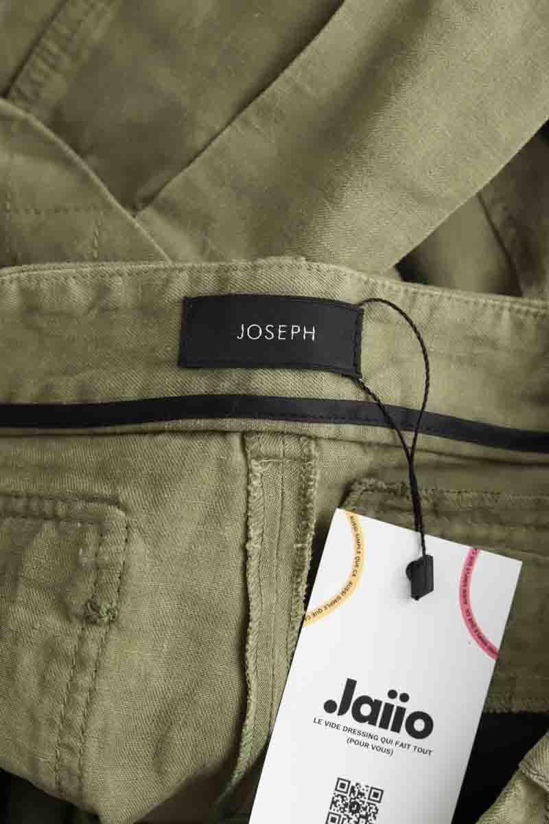 Linen pants JOSEPH - Seconde Main Khaki