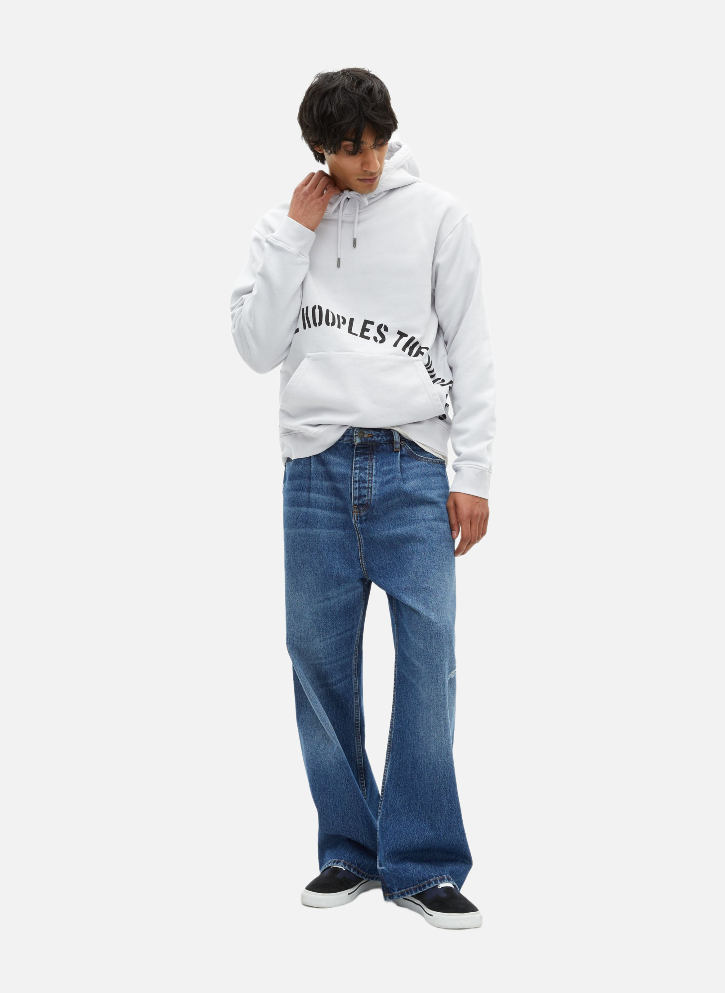 Hooded sweatshirt with screen printing THE KOOPLES Grey