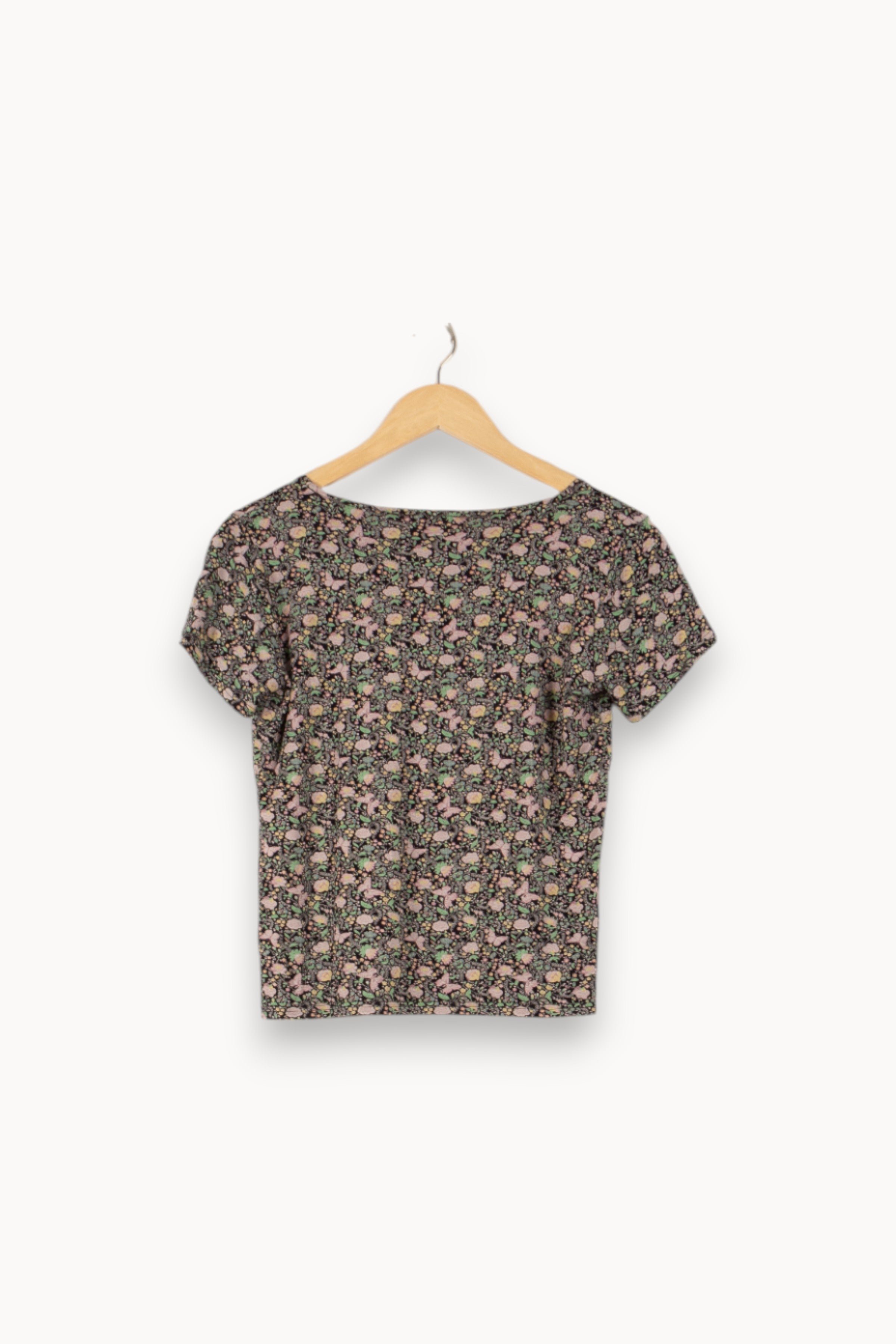 Tommy Badge T-shirt AGNES B. - Seconde Main Multicolored