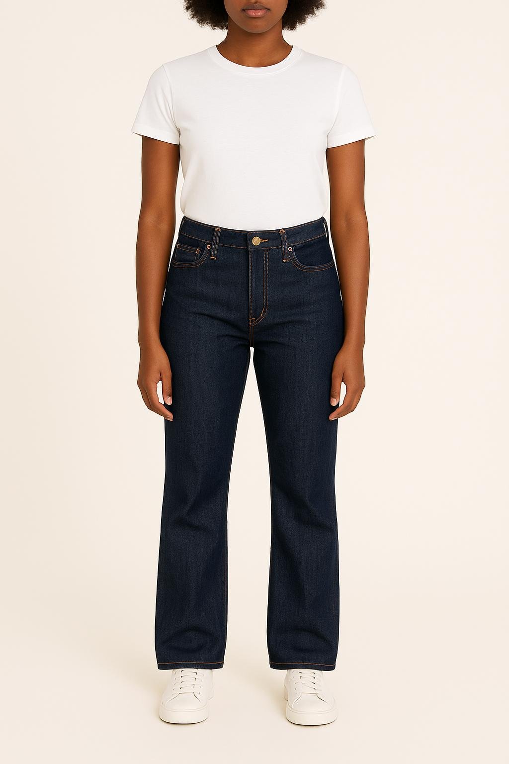 Cropped slim jeans with studs LEVI'S - Seconde main Blue