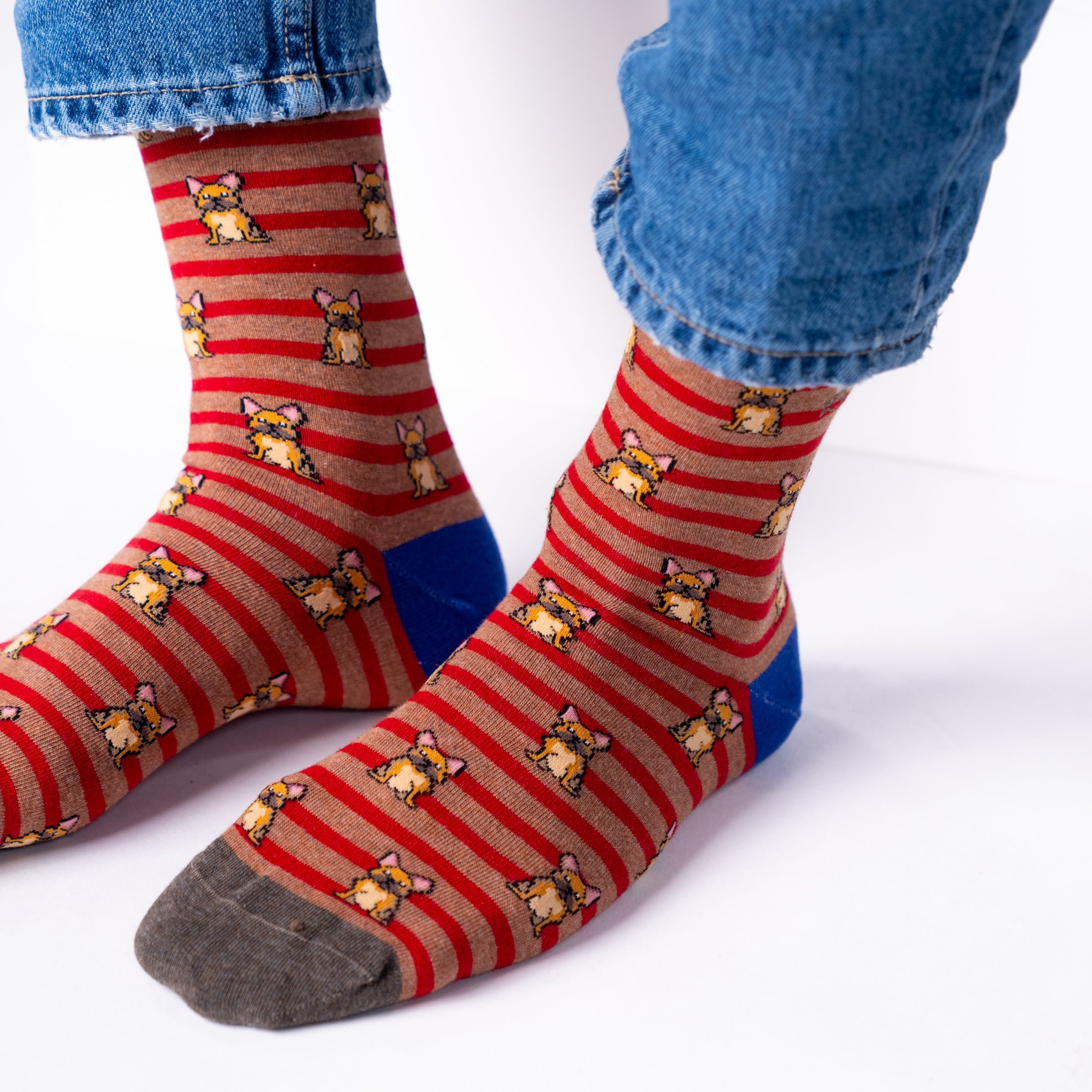 Combed Cotton Animal Socks BILLYBELT Red