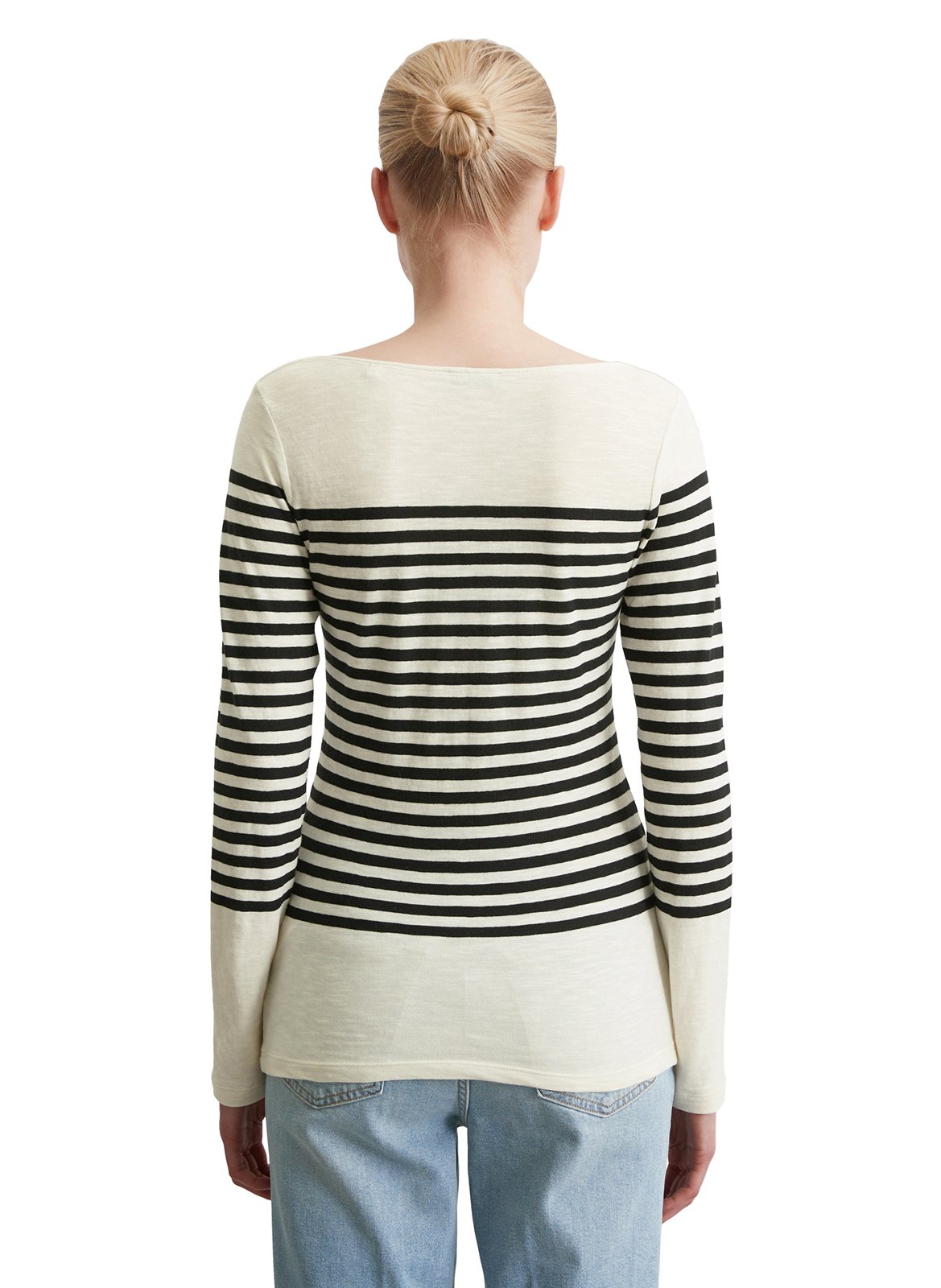 Camiseta de algodón con cuello barco MARC O'POLO Multicolor