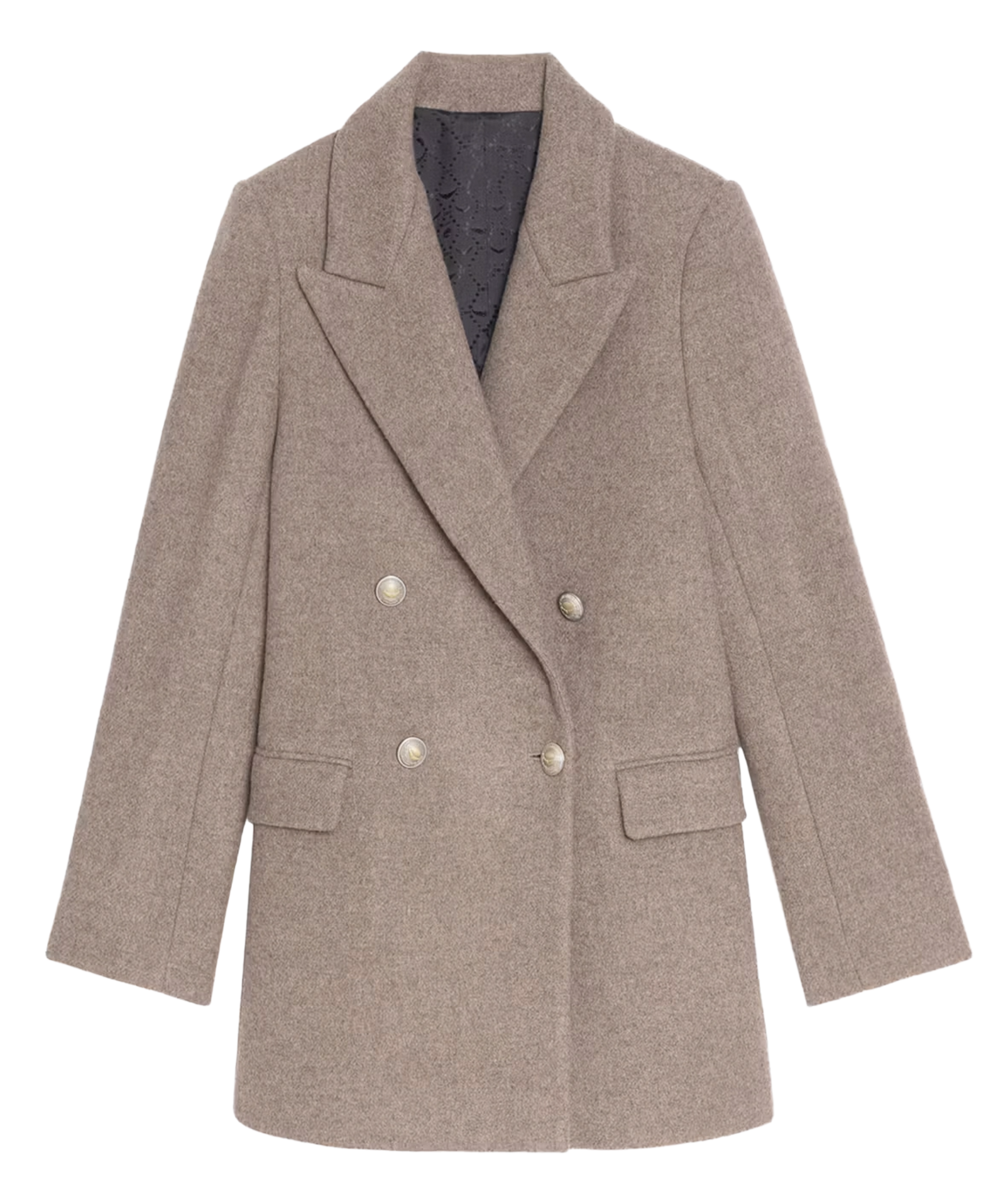 Veste de tailleur en laine mélangée ZADIG&VOLTAIRE Marron