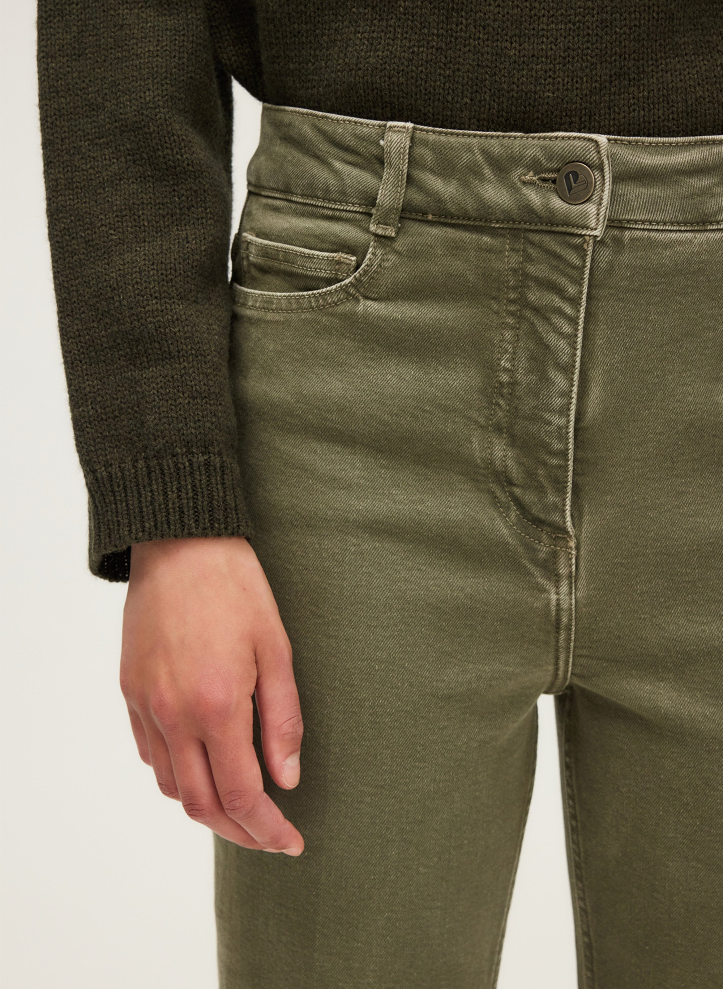 Jean droit PABLO Kaki