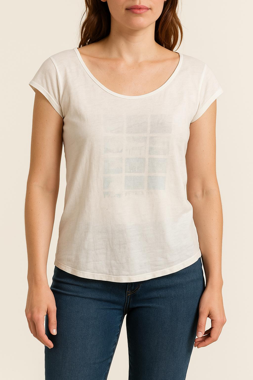 Tommy Badge T-shirt COMPTOIR DES COTONNIERS - Seconde main White