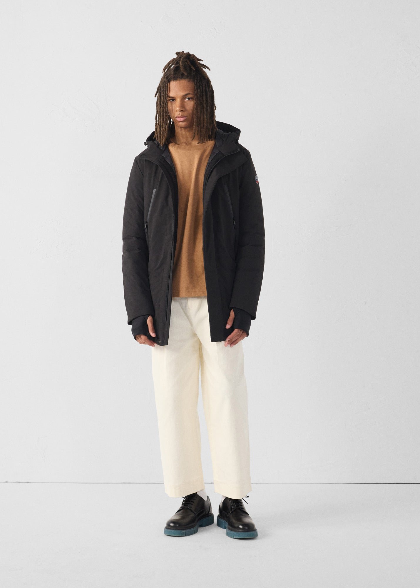 Icefloe hooded long jacket JOTT Black