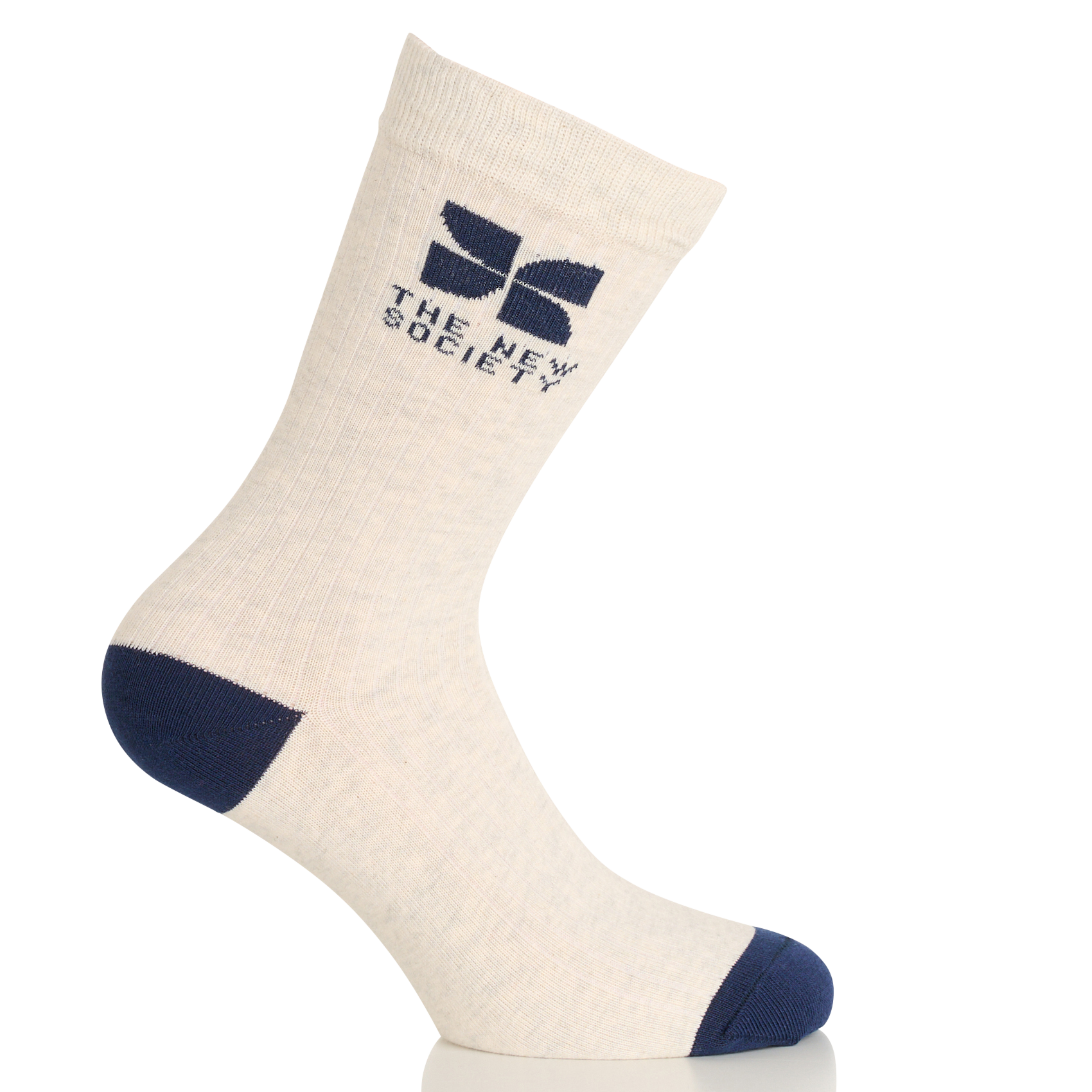 Chaussettes en coton mélangé THE NEW SOCIETY Blanc