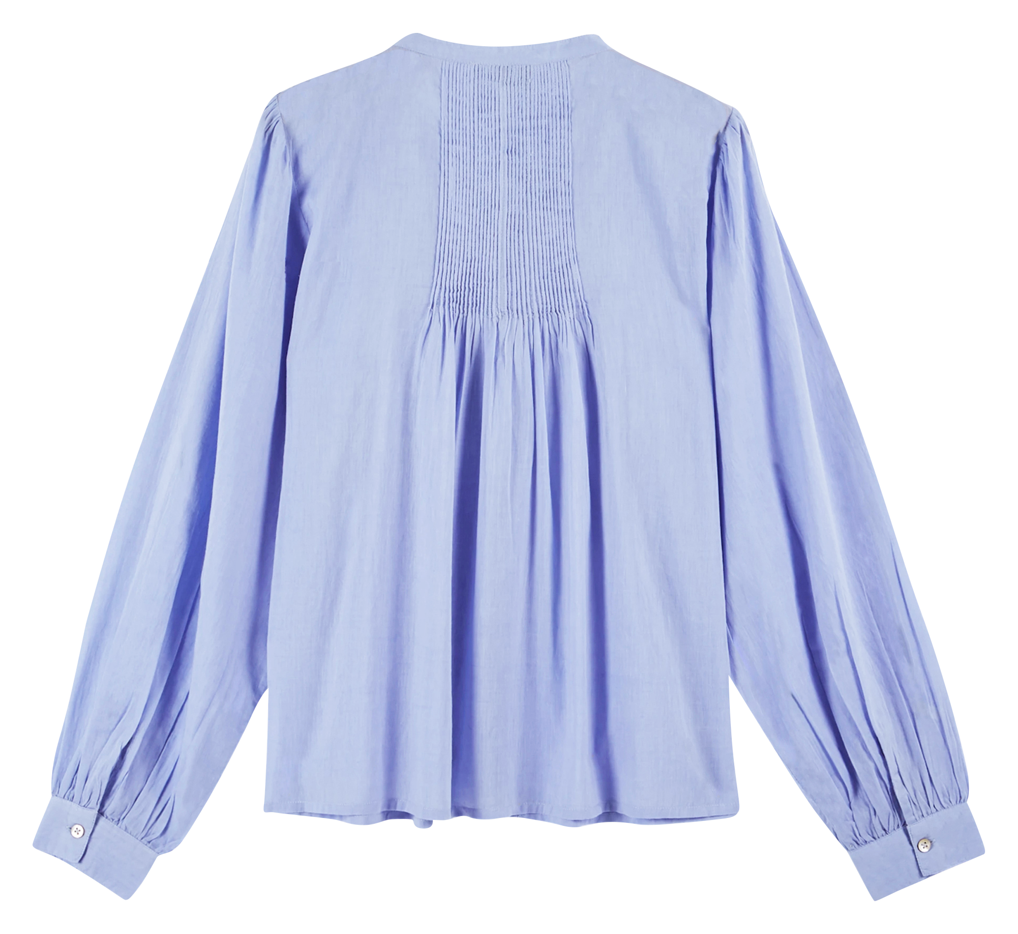 Round-neck organic cotton shirt EMILE ET IDA Blue
