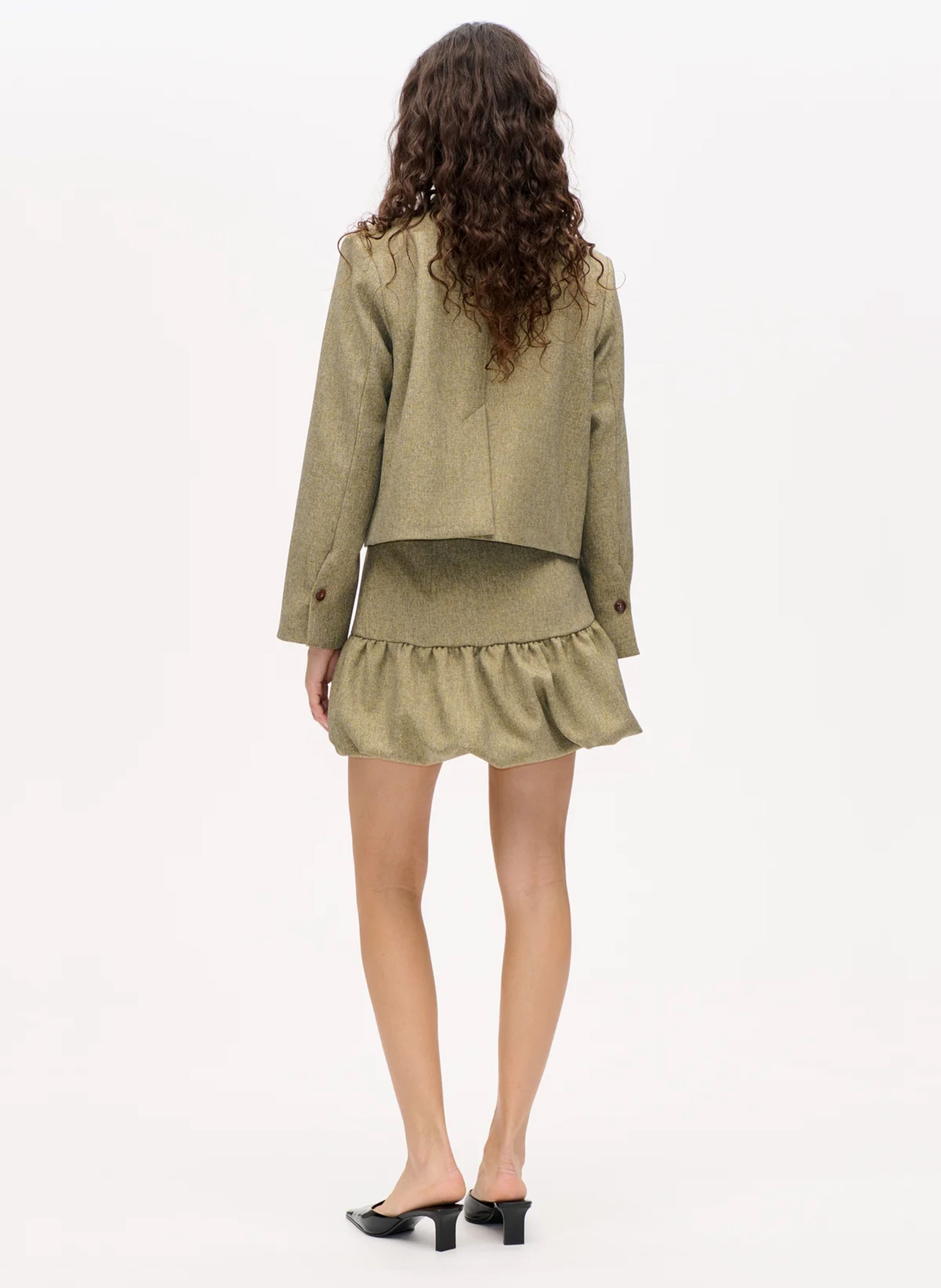 Veste ajustée courte col classique BAUM UND PFERDGARTEN Kaki