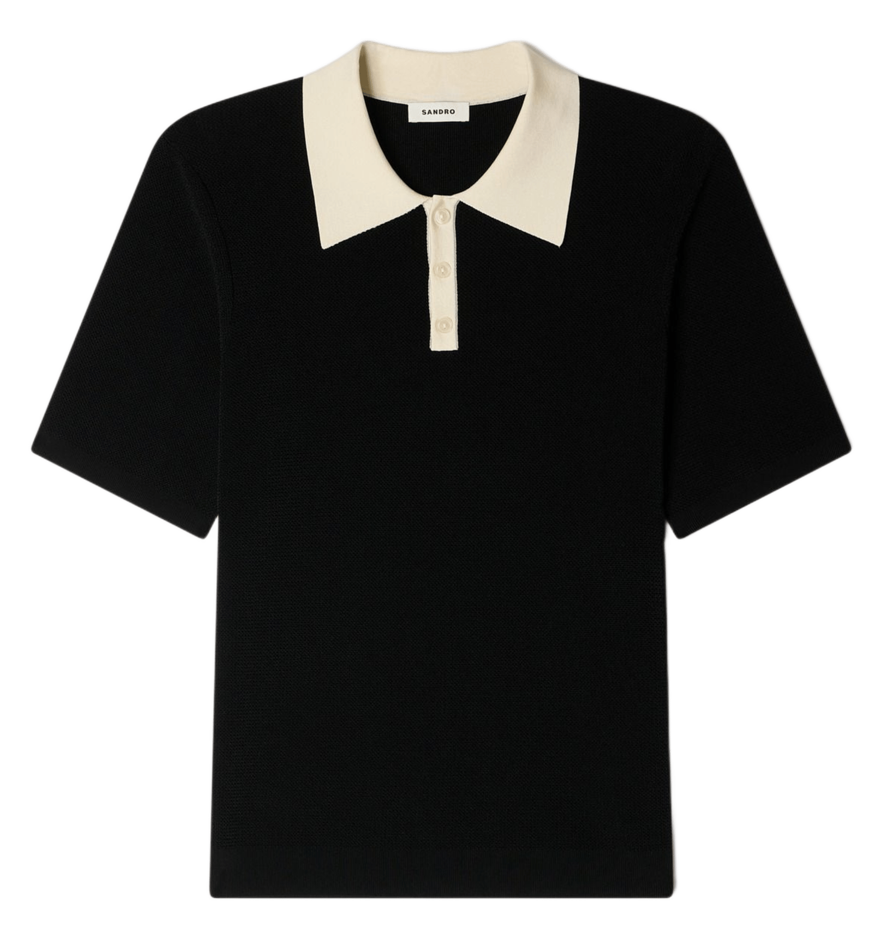 Polo en maille  SANDRO Noir