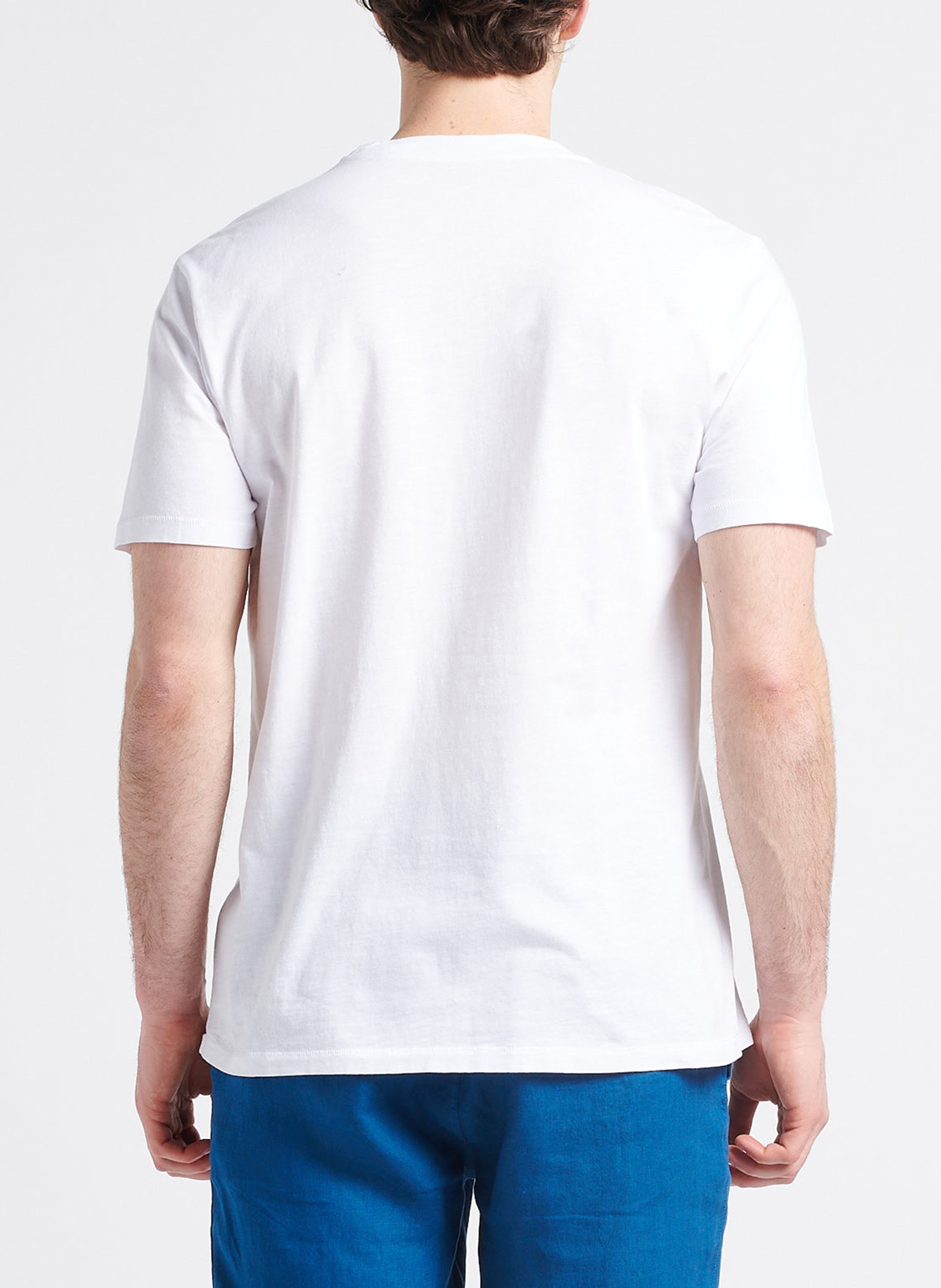 Baumwoll-T-Shirt mit Siebdruck HARTFORD Weiss