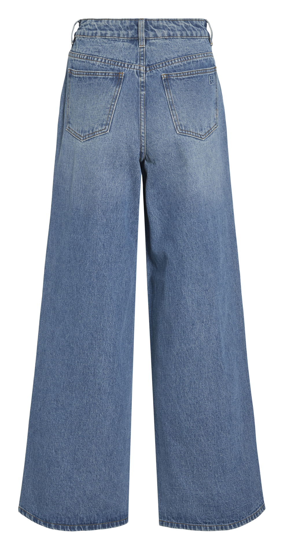 Jean large en coton et coton recyclé ROUGE EDIT Bleu