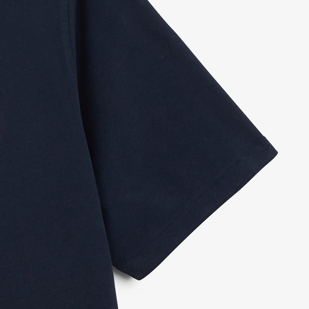 Round neck t-shirt in printed cotton jersey back SERGE BLANCO Blue