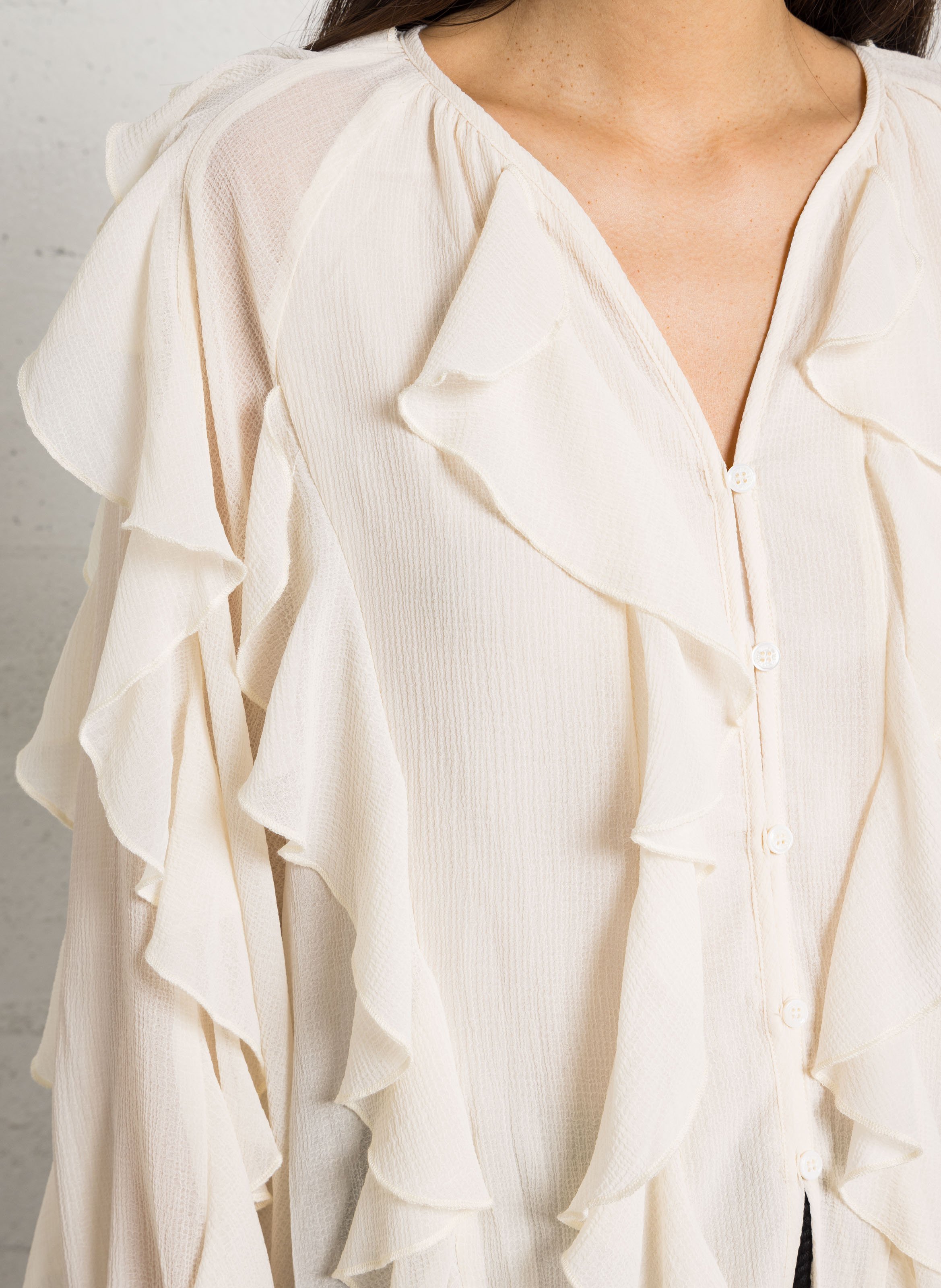 V-neck blouse LA PETITE ETOILE Beige