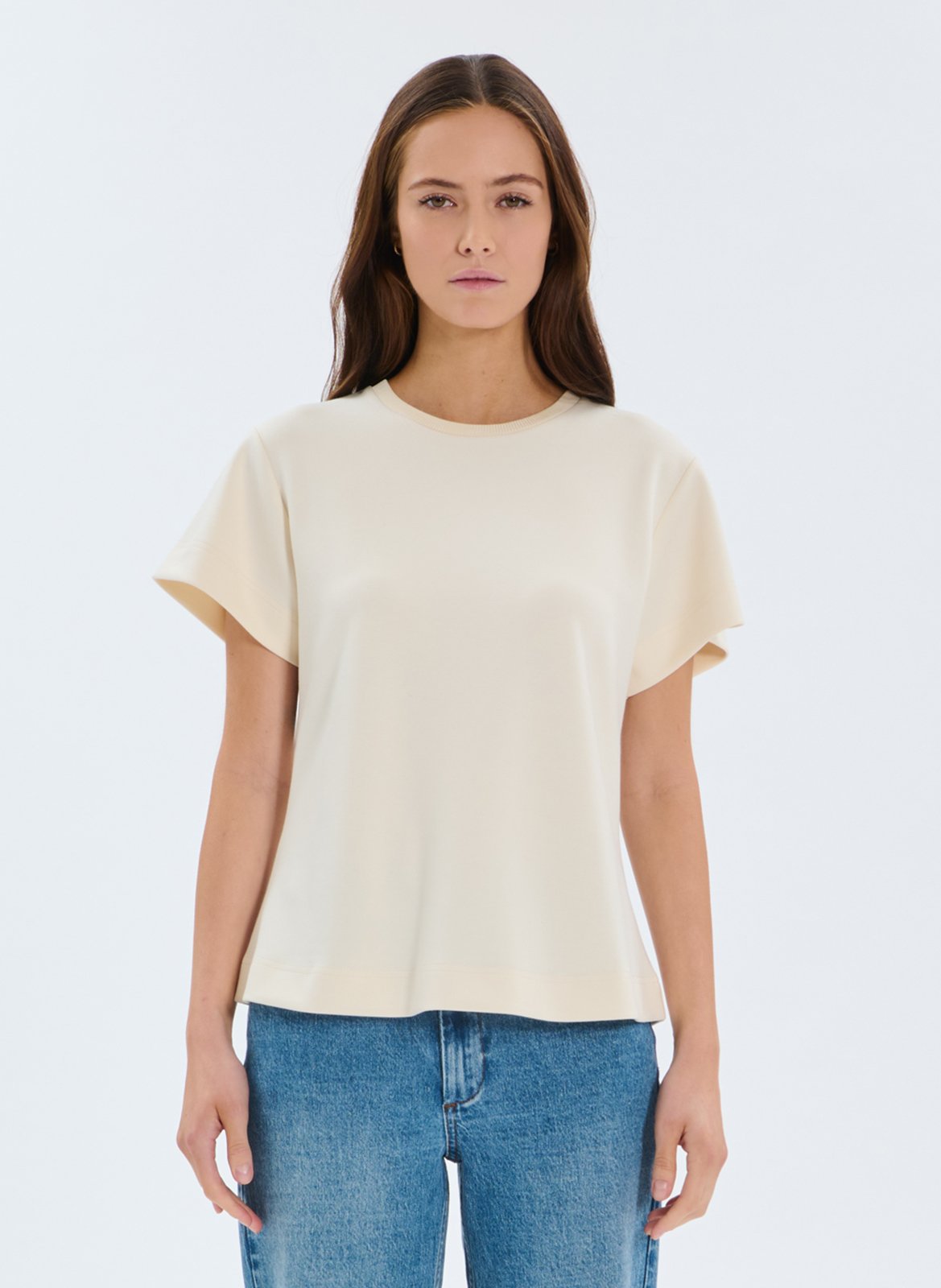 Tee-shirt col rond  ZAPA Blanc