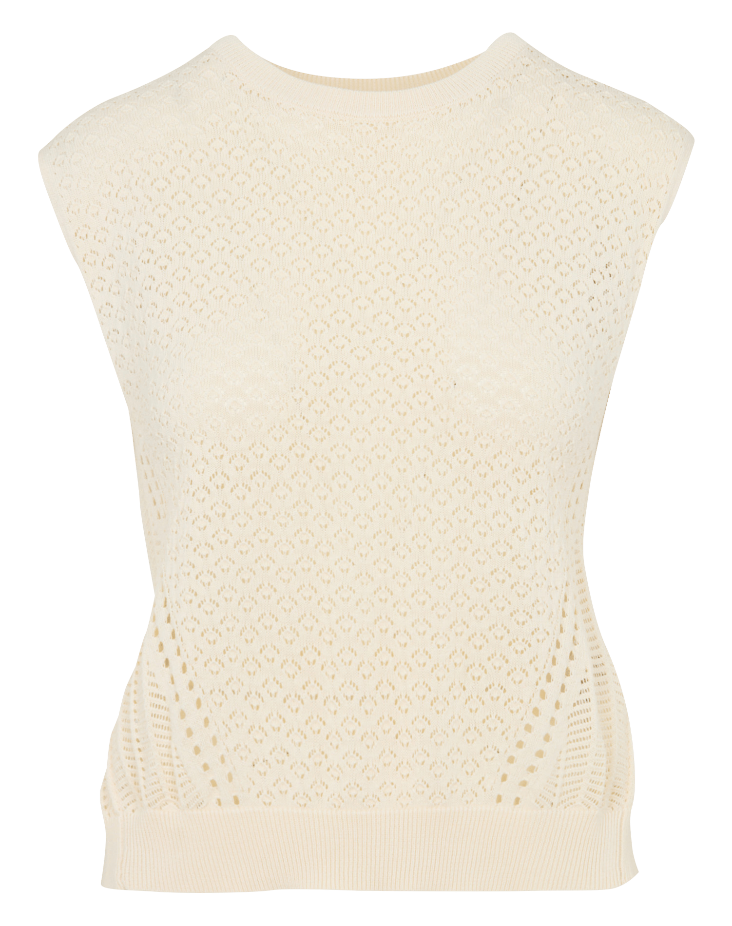 Round-neck straight sweater KOOKAI White