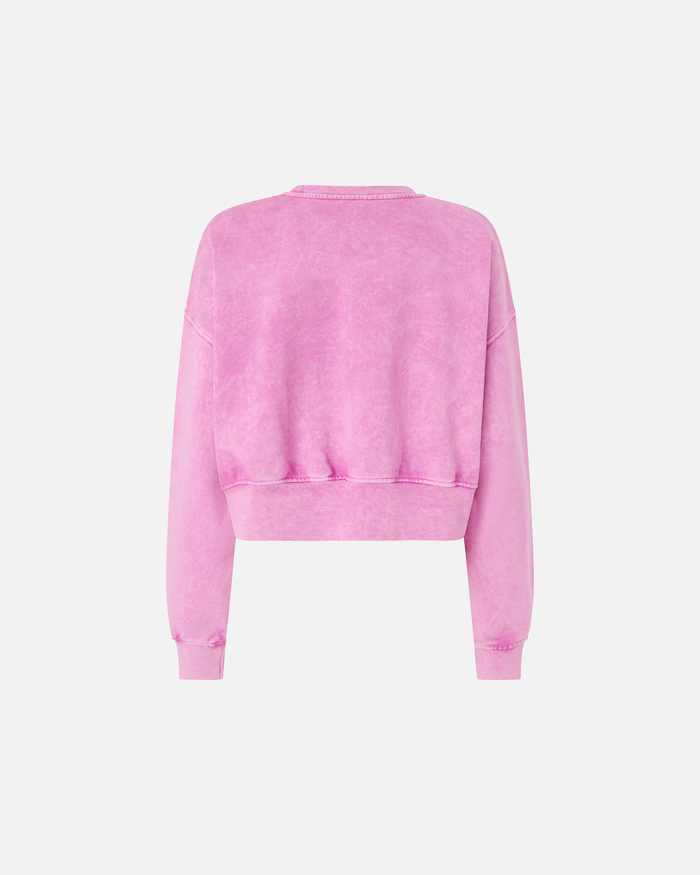 Cropped sweatshirt with logo label PINKO Pink
