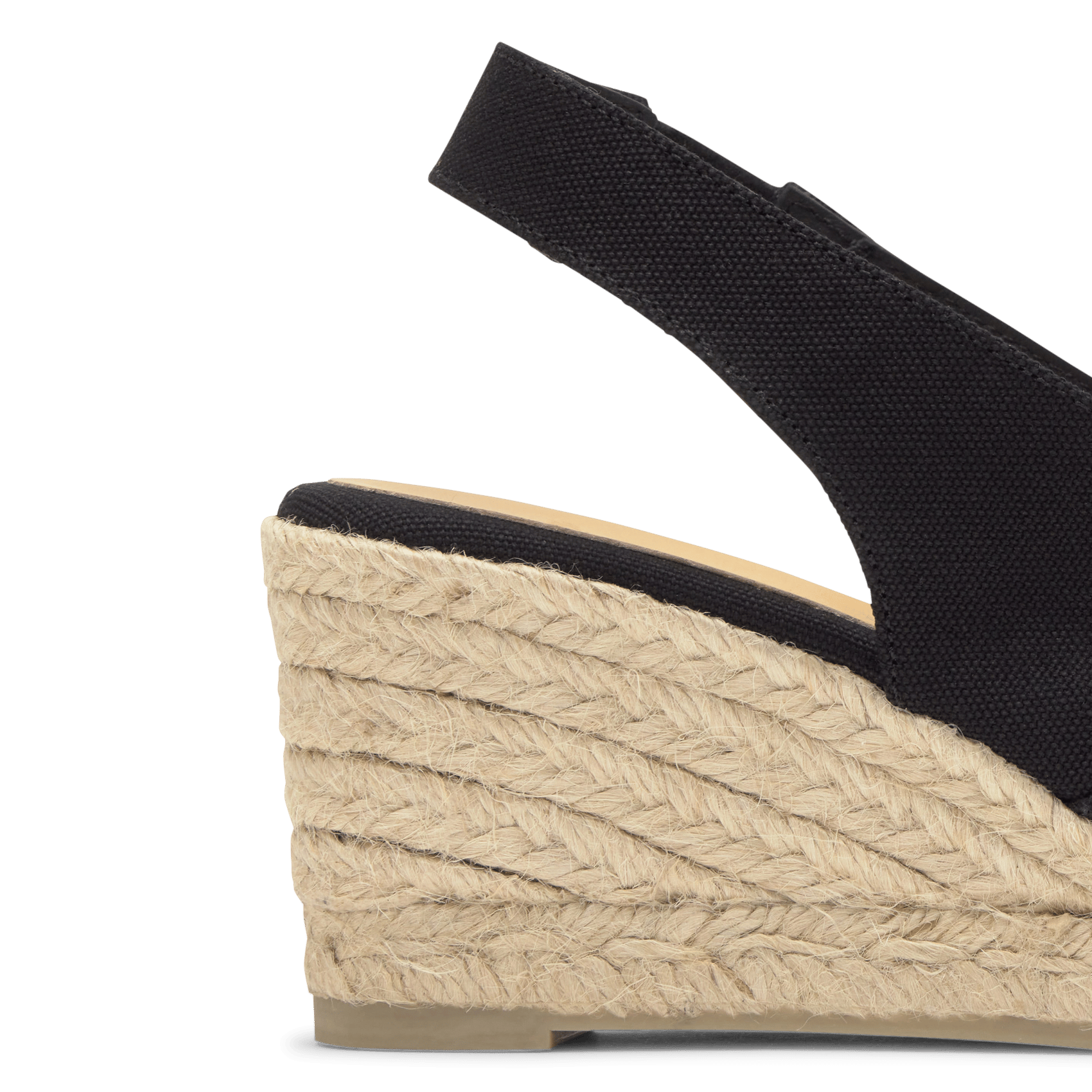 Wedge espadrilles in organic cotton CASTANER Black