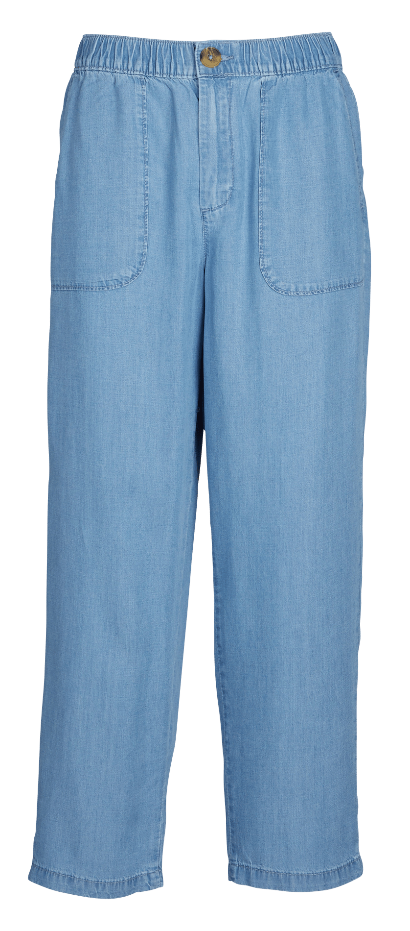 Karottenhose 7/8 in einfarbigem Denim SUD EXPRESS Blau